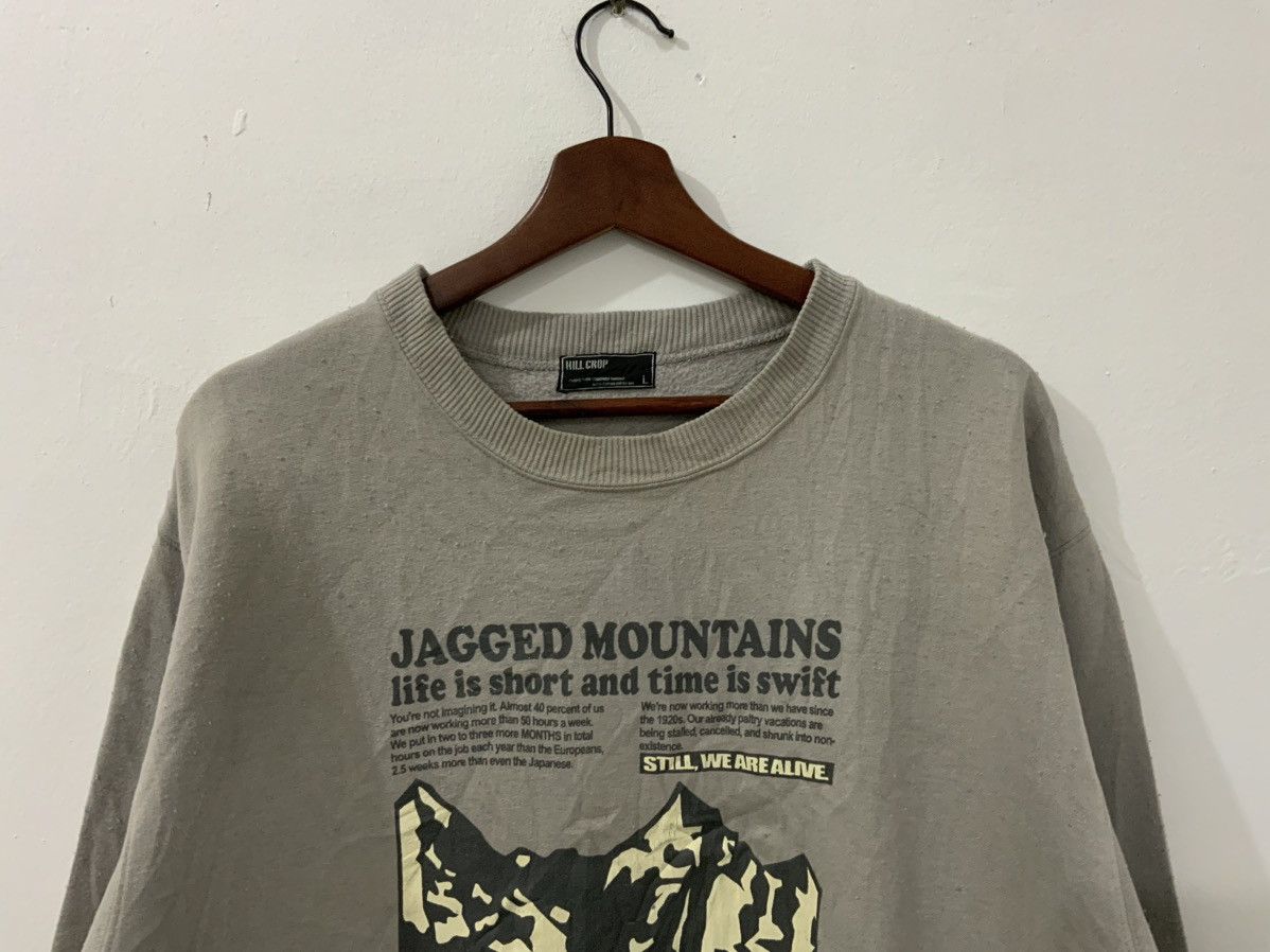 Japanese Brand Hill Crop Jagged Mountains Sweatshirt Size US L / EU 52-54 / 3 - 3 Thumbnail