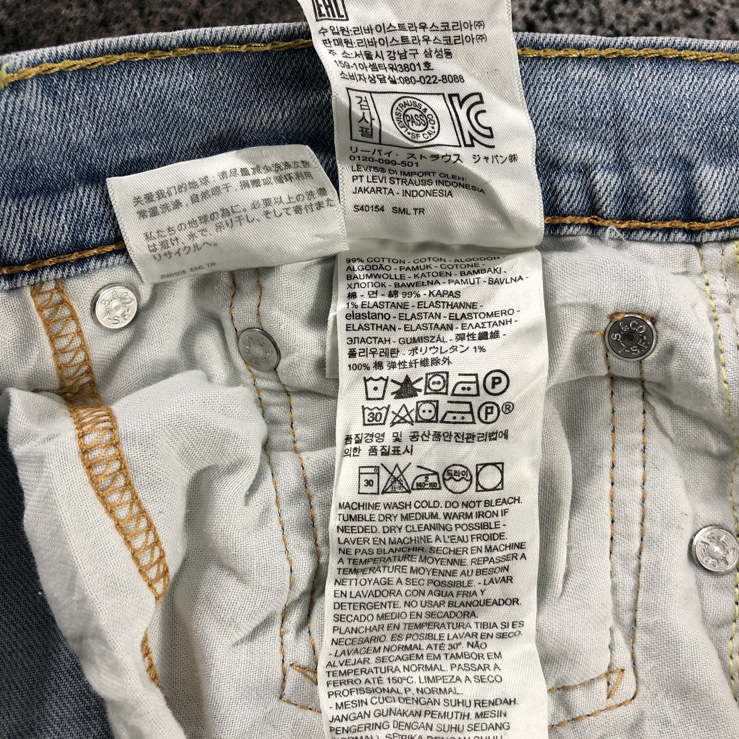 Levi's Levis 511 Jeans Medium Wash Denim KJ1109 Size US 32 / EU 48 - 12 Thumbnail