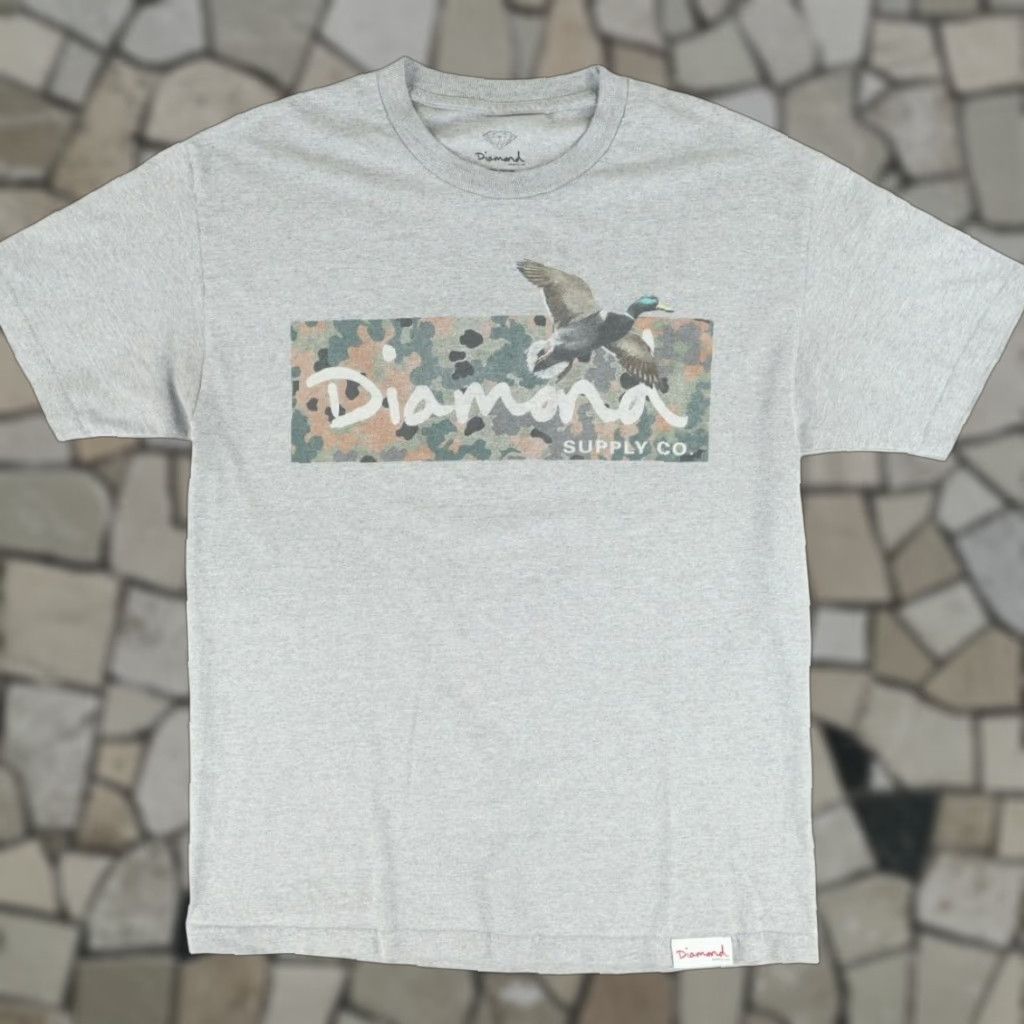 Diamond Supply Co. Diamond Supply Shirt Men L Gray Mallard Duck Solid T-Shirt Size US L / EU 52-54 / 3 - 1 Thumbnail