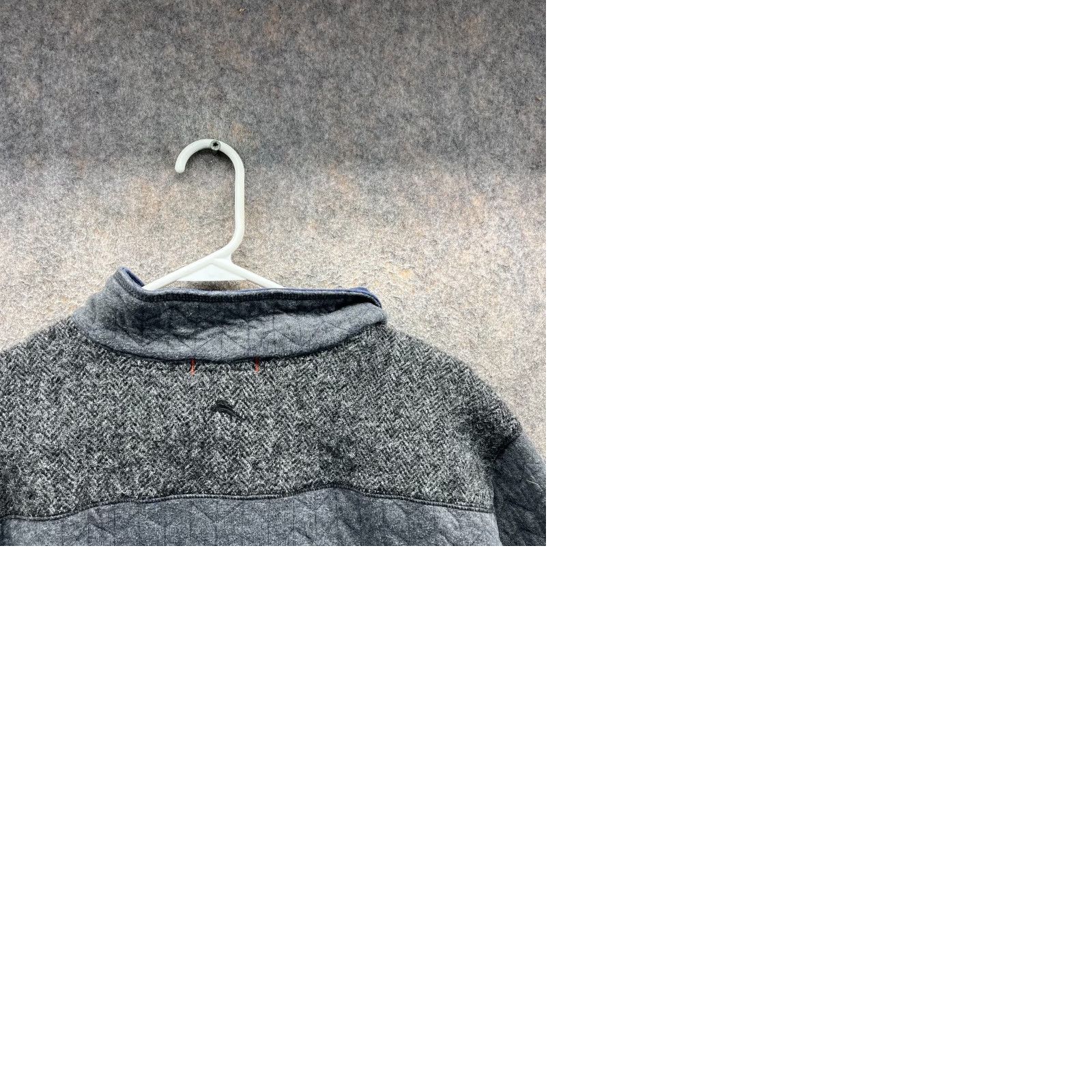 Tommy Bahama Tommy Bahama Pullover Sweater Men XXL Gray Quilted Cotton Blend Mock Neck Cardigan? Size US XXL / EU 58 / 5 - 9 Thumbnail