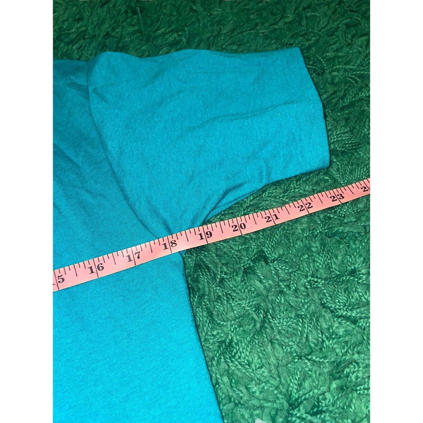 Jerzees 1980s Vintage Jerzees Montana Wildflower Teal Shirt 80s M Size US M / EU 48-50 / 2 - 13 Thumbnail