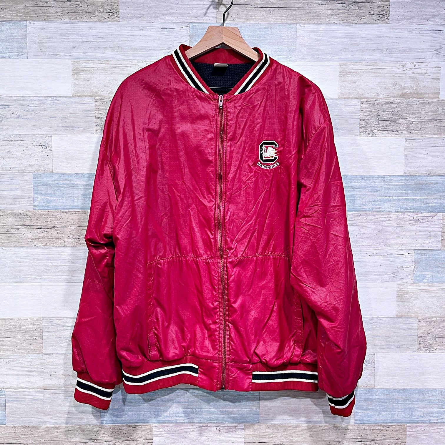 Russell Athletic Carolina Gamecocks VTG Varsity Bomber Jacket Red Russell XL Size US XL / EU 56 / 4 - 1 Thumbnail