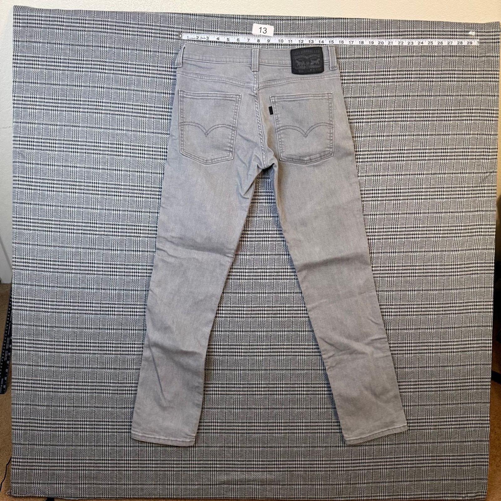 Levi's Levi's 511 Men's Jeans Gray Denim Slim Fit Stretch 31x32 Size US 31 - 1 Thumbnail