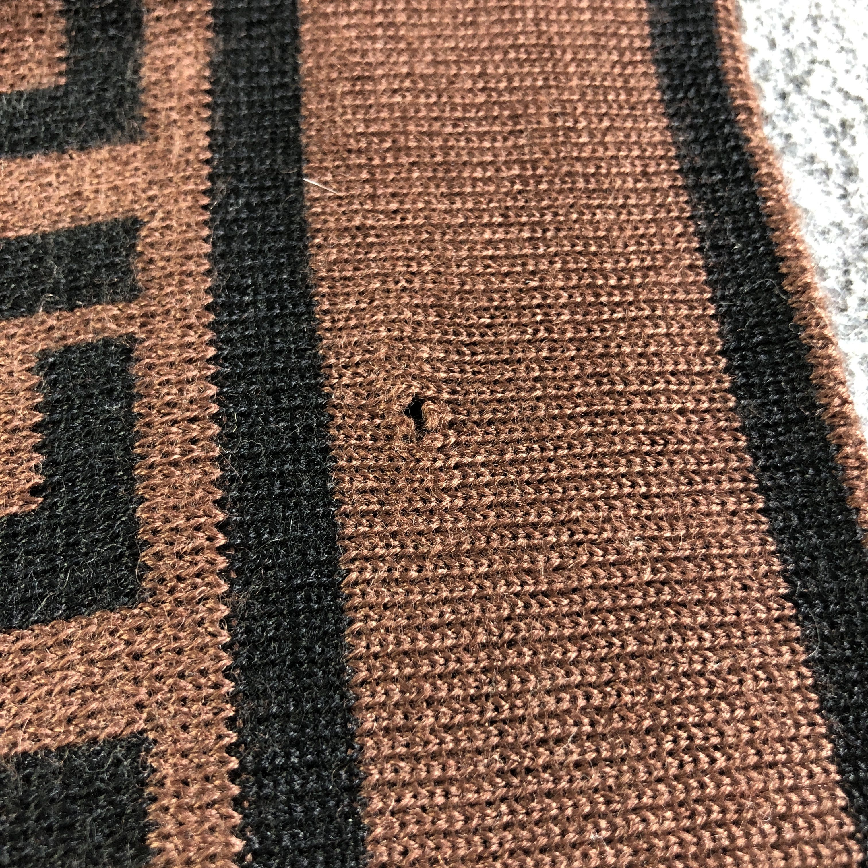 Fendi Fendi Monogram Wool Scarf Muffler Neckwear V2611 Size ONE SIZE - 7 Thumbnail