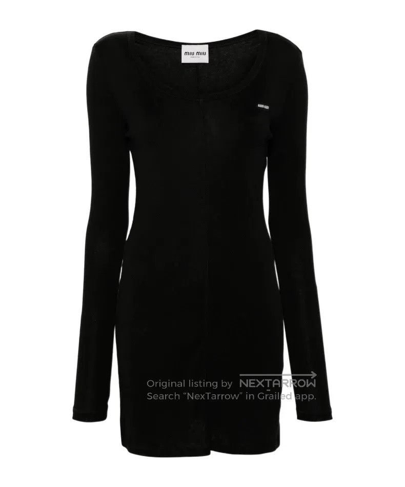 Miu Miu Miu Miu 38 Black dress Size M / US 6-8 / IT 42-44 - 2 Thumbnail