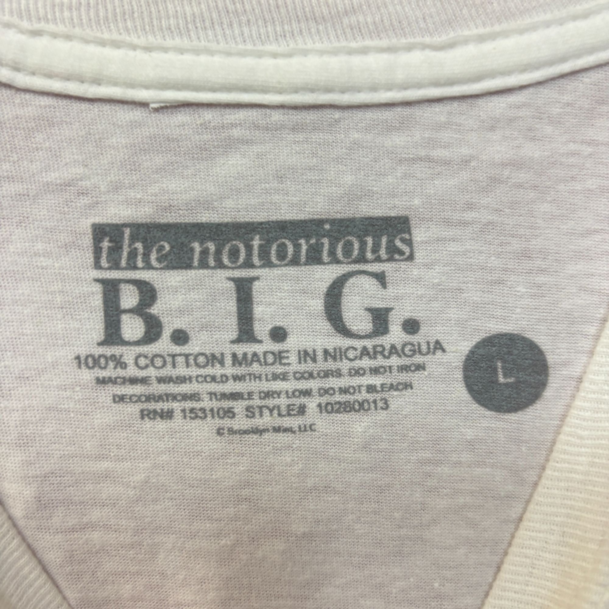 Rap Tees Bad Boy Records The Notorious BIG & Diddy Rap Tee Size Large Size US L / EU 52-54 / 3 - 4 Thumbnail