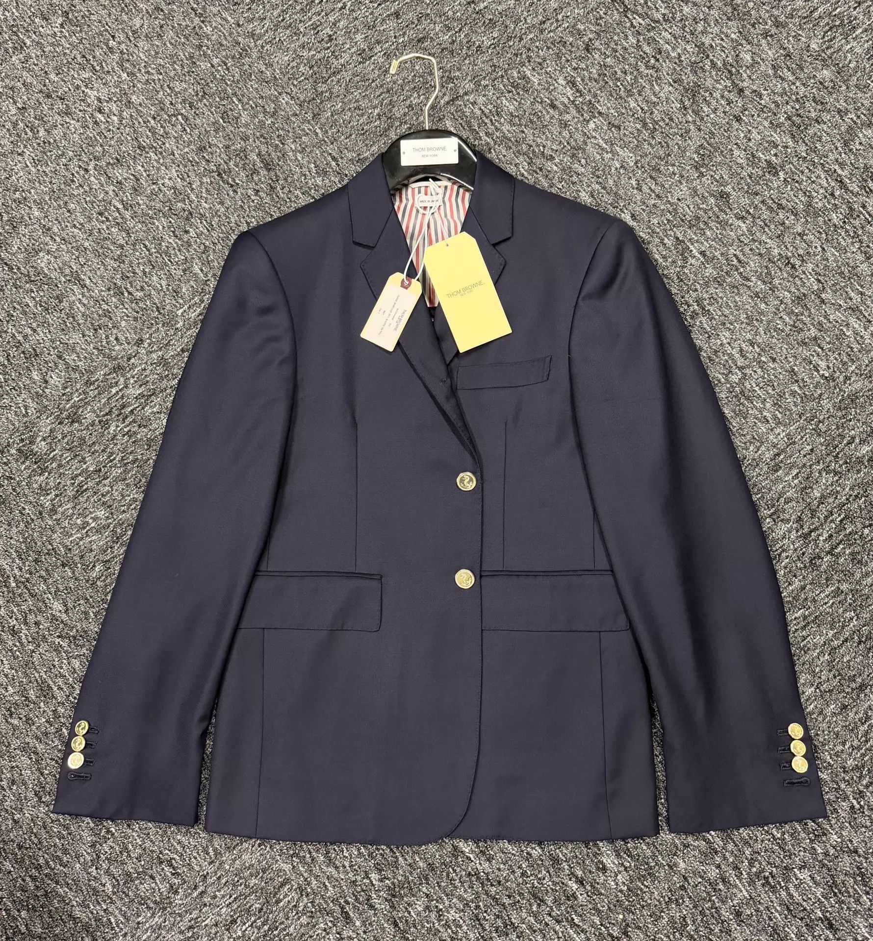 Thom Browne Thom Browne Classic Navy Gold Button Suit Size1 Size US S / EU 44-46 / 1 - 3 Thumbnail