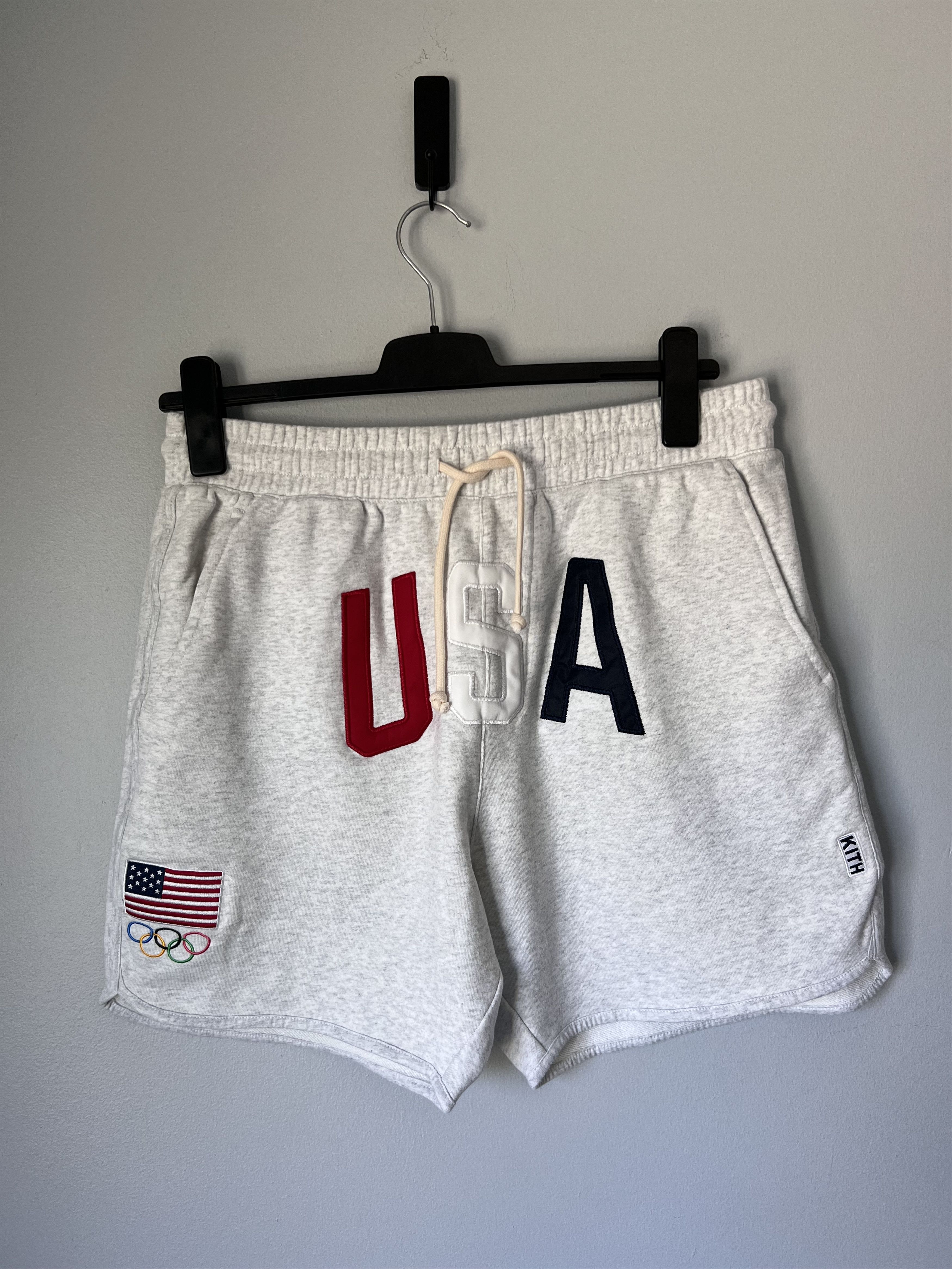 Kith Kith Olympics USA Jordan Baby Terry Shorts in Heather Grey Size US 34 / EU 50 - 1 Thumbnail