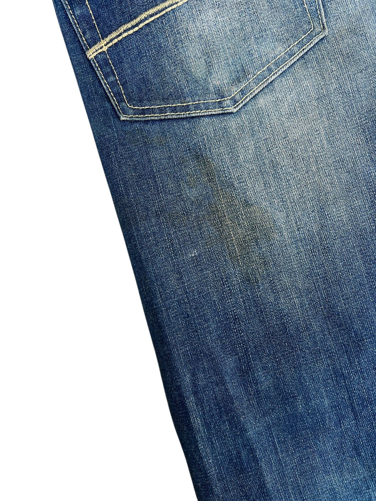 Le Grande Bleu (L.G.B.) Purple&Yellow Japan Dirty Mud Denim Straight Jeans Size US 32 / EU 48 - 15 Thumbnail