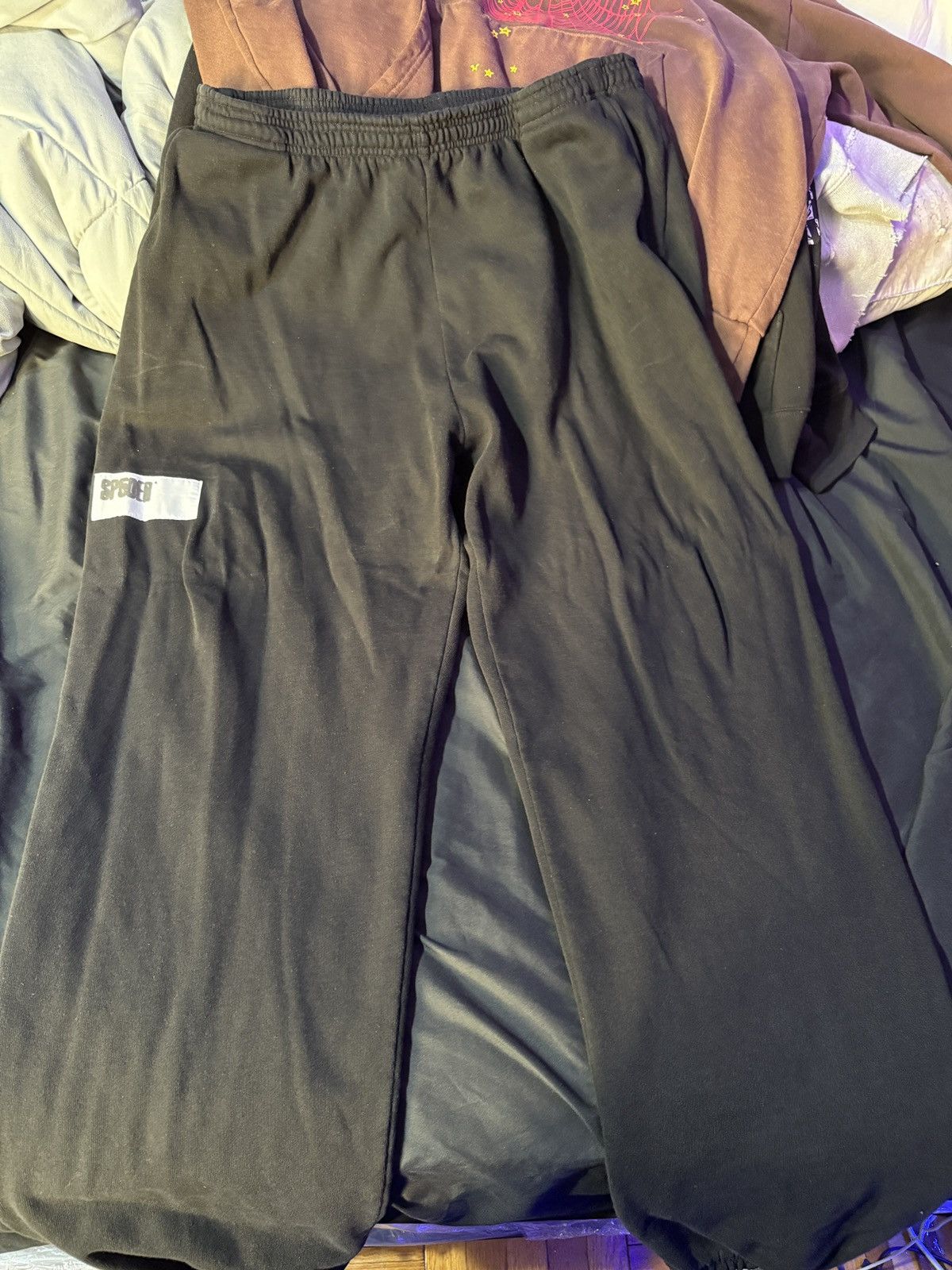 Sp5der SP5DER BLACK SWEATPANTS Size US 40 / EU 56 - 1 Thumbnail