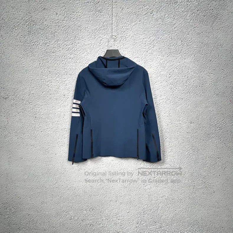 Thom Browne Thom Browne Striped Sport Hooded Jacket Size US S / EU 44-46 / 1 - 2 Thumbnail