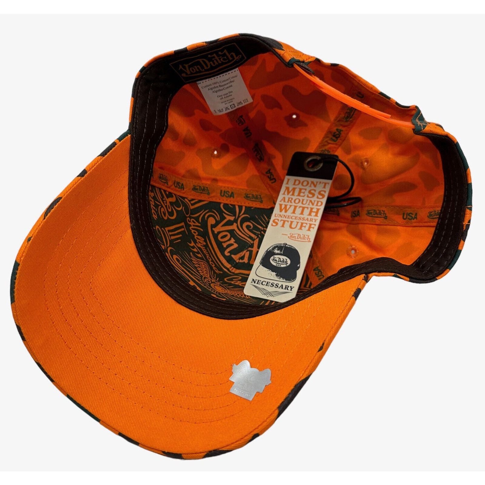 Von Dutch Von Dutch Hat Camo Trucker 242 Embroidered Snapback Cap Size ONE SIZE - 5 Thumbnail