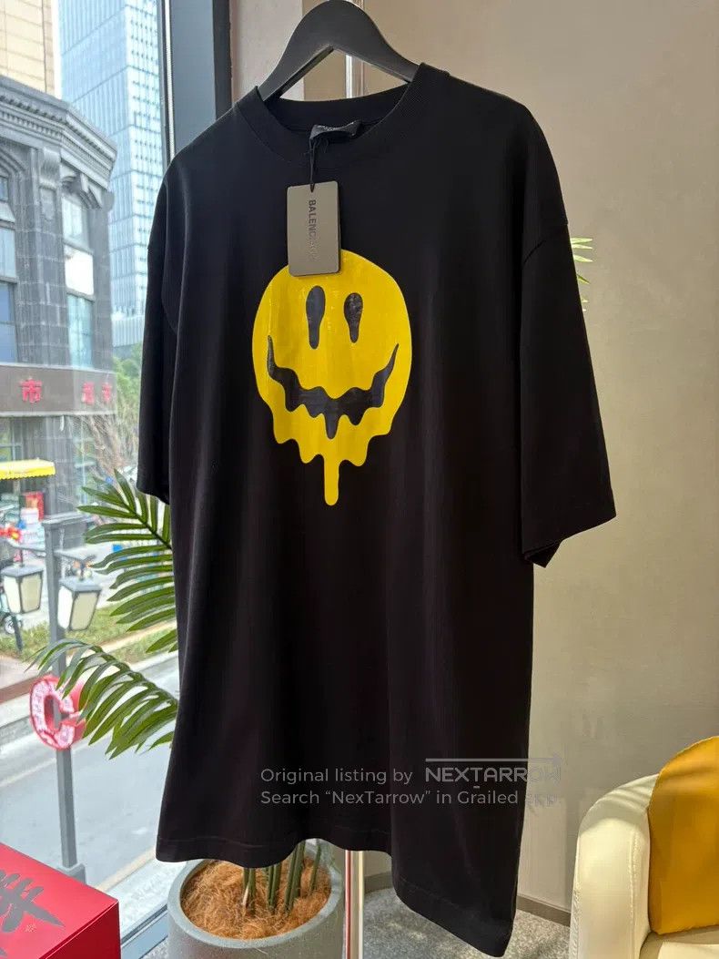Balenciaga Balenciaga Melting Smile Print Short-Sleeve T-Shirt Size US M / EU 48-50 / 2 - 3 Thumbnail