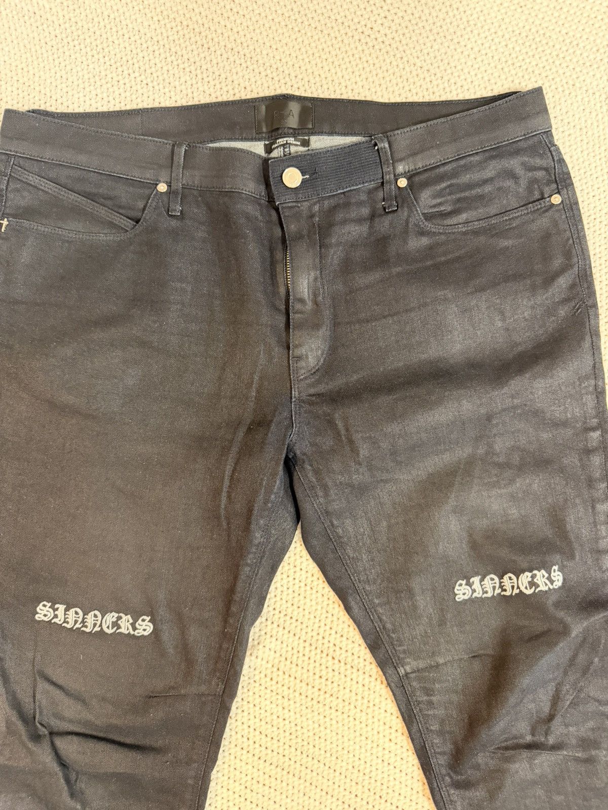 Rta RTA Navy Blue “Sinners” Skinny Jeans Size US 36 / EU 52 - 2 Thumbnail