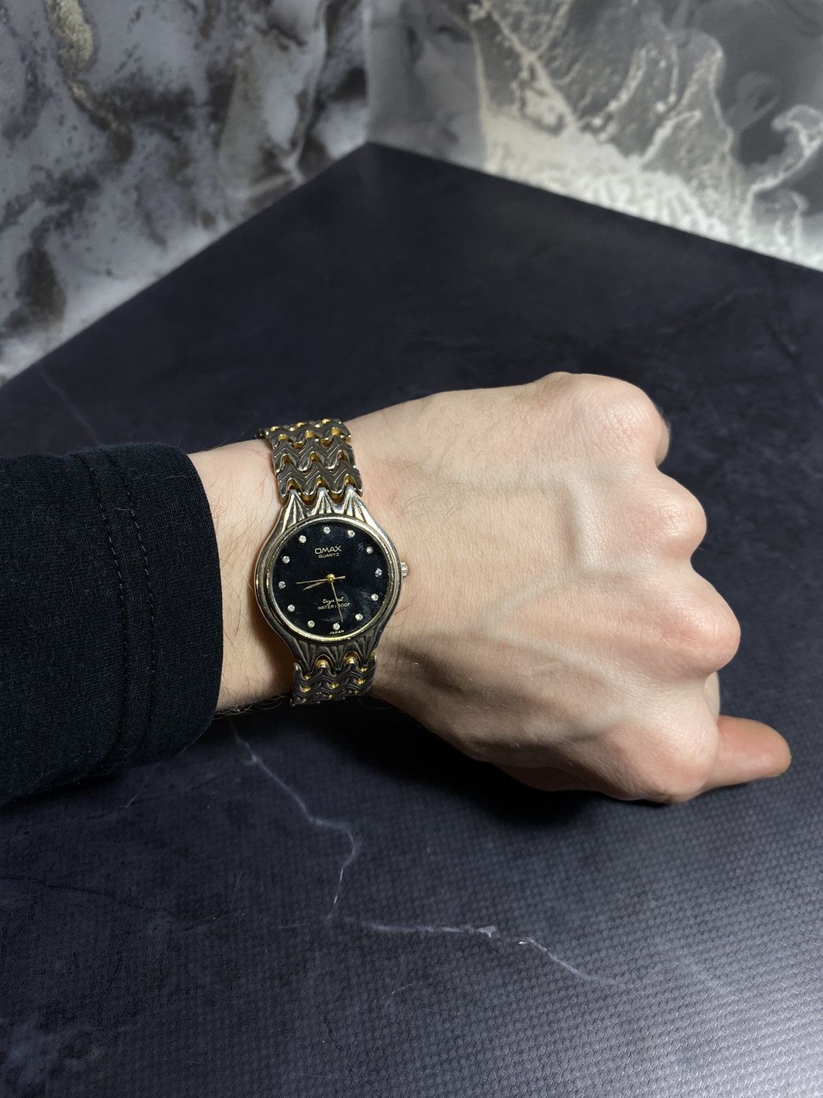 Hysteric Glamour Omax Gold-Tone Vintage Watch, Elegant Design Japanese Brand Size ONE SIZE - 8 Thumbnail