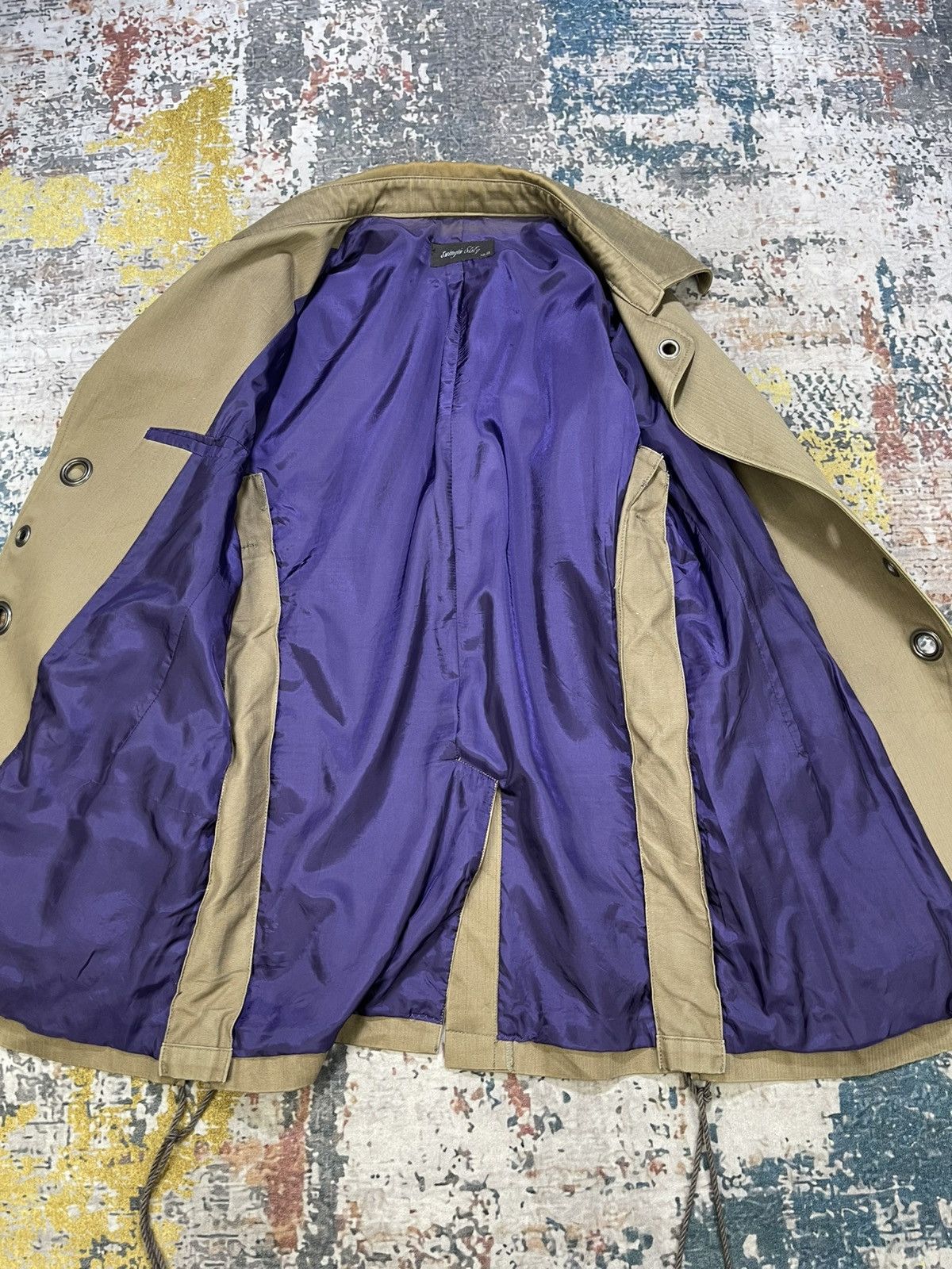 Japanese Brand Swingin Slily Herringbone Laced Gusset Jacket Size US M / EU 48-50 / 2 - 14 Thumbnail