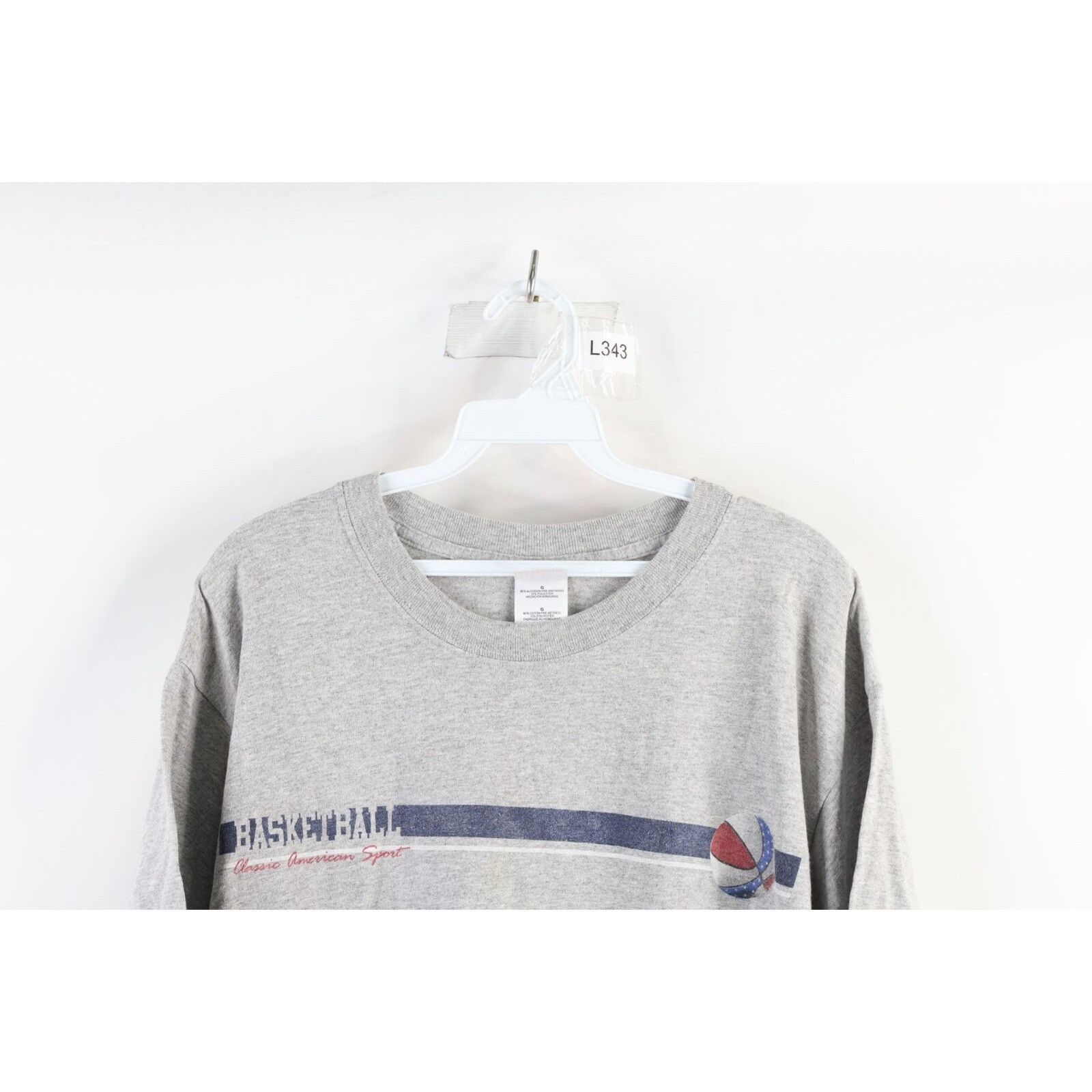 Vintage Vintage Streetwear Faded Spell Out USA Basketball T-Shirt Size US L / EU 52-54 / 3 - 2 Thumbnail