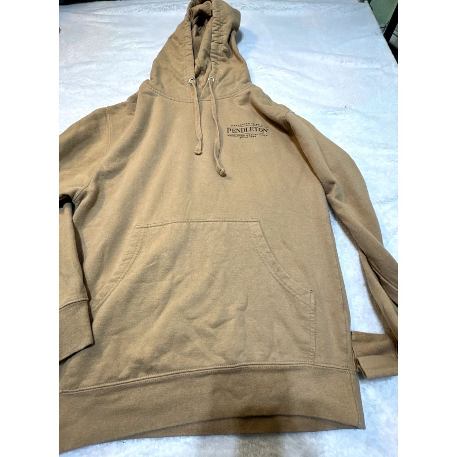 Pendleton Pendleton Woolen Mills Hoodie Mens S Pullover Aztec Graphic Tan Sweatshirt Size US S / EU 44-46 / 1 - 3 Thumbnail