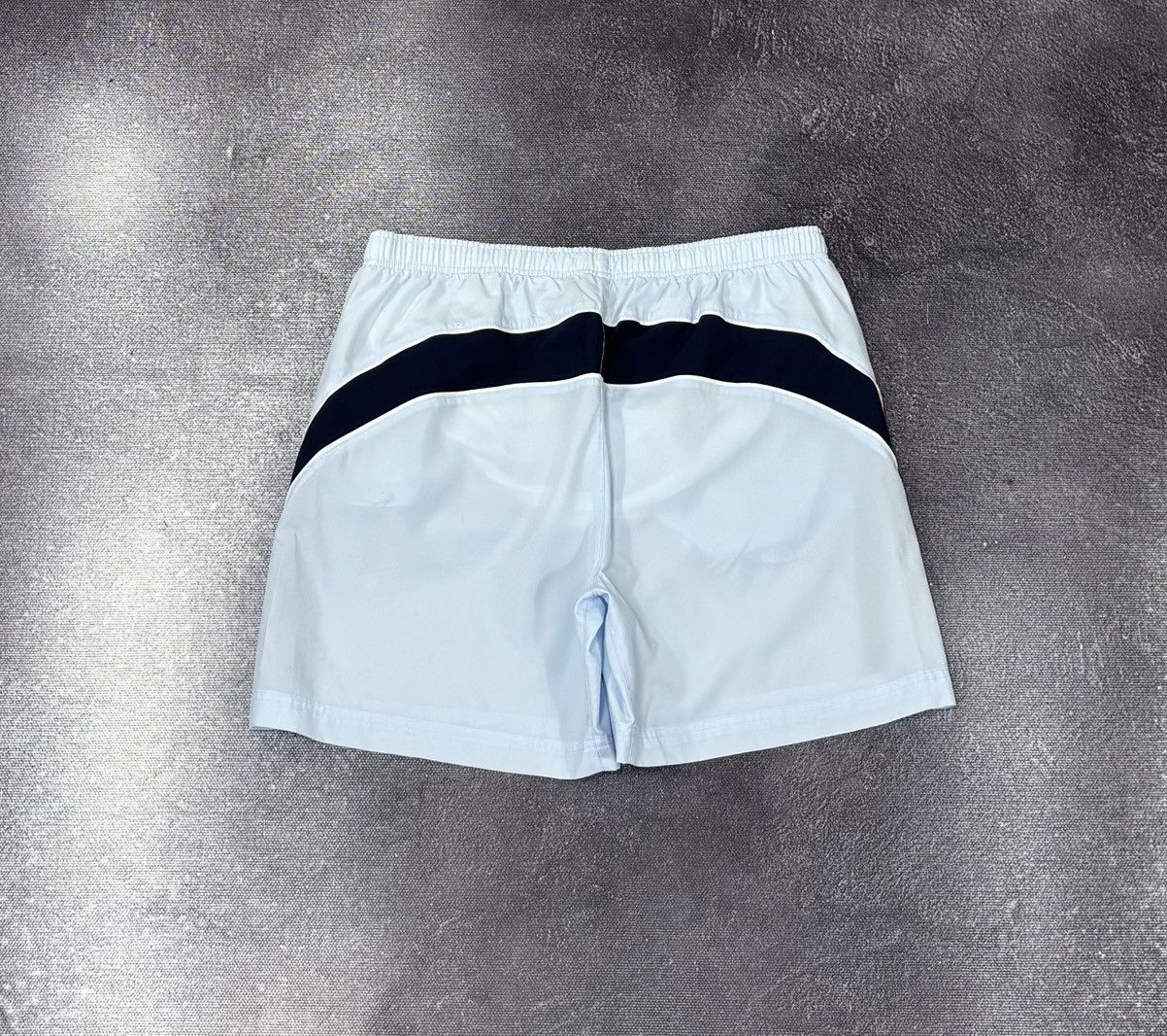 Nike Vintage Nike Y2K Swoosh Baby Blue Hype Shorts Size US 34 / EU 50 - 2 Thumbnail