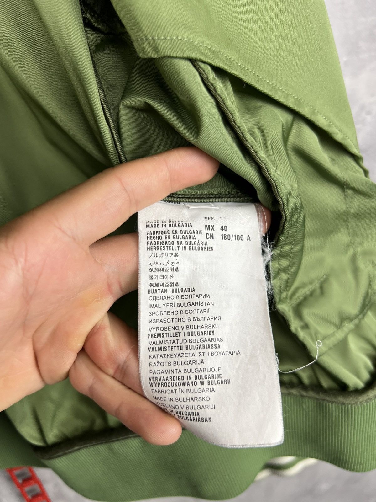 Prada Prada Milano 2014 Metallic Green Nylon Bomber Jacket Size M Size US M / EU 48-50 / 2 - 19 Thumbnail