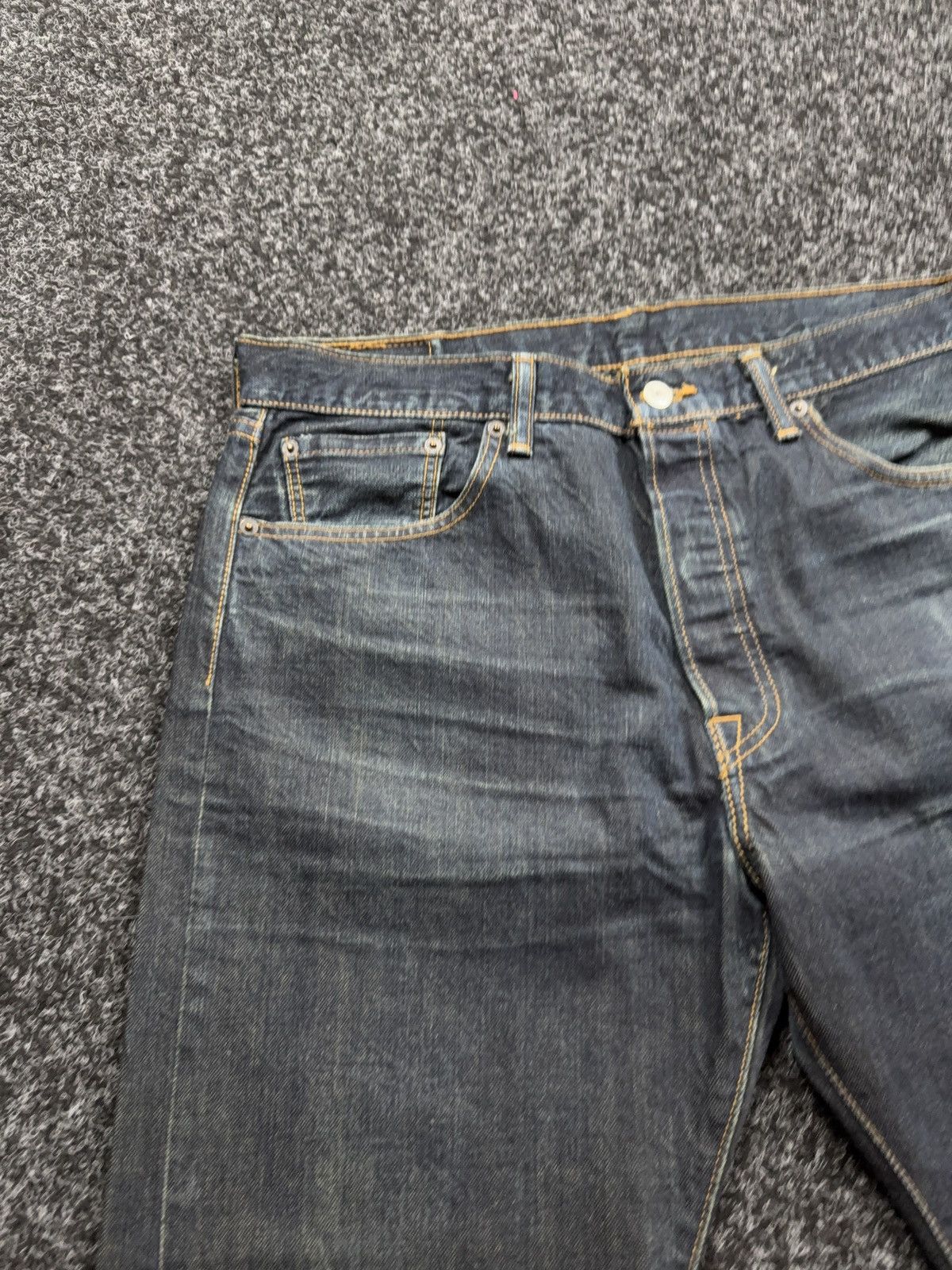 Levi's Levi’s 501 Original Straight Faded Denim Punk Retro Jeans Size US 34 / EU 50 - 7 Thumbnail