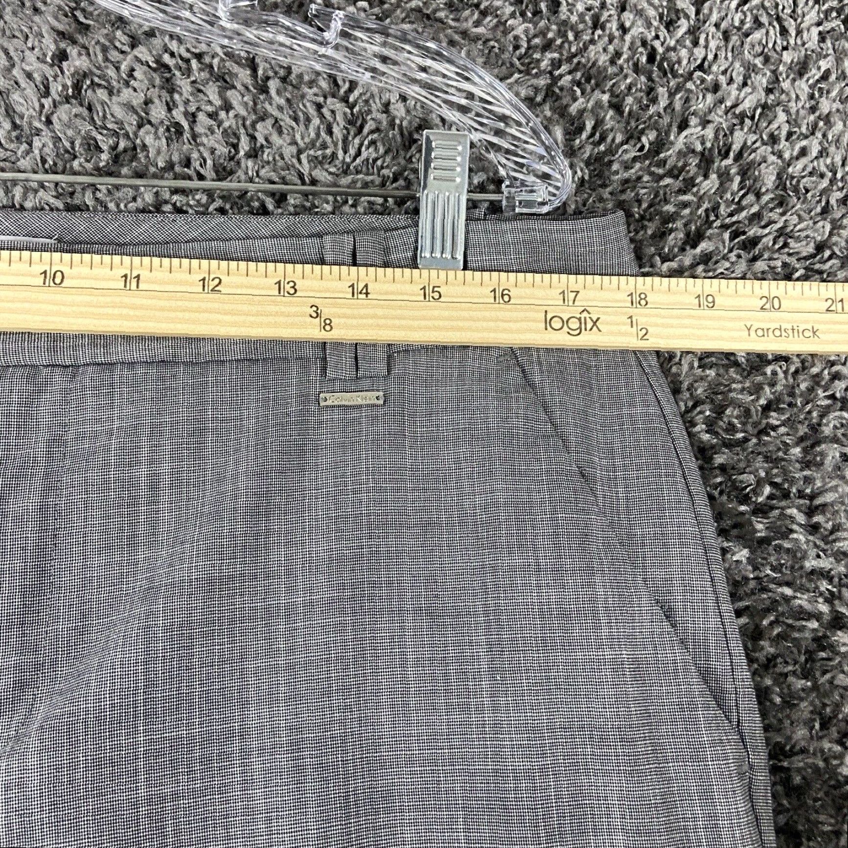 Calvin Klein Calvin Klein Plaid Dress Pants Womens 14 Gray Size 36" / US 14 / IT 50 - 7 Thumbnail