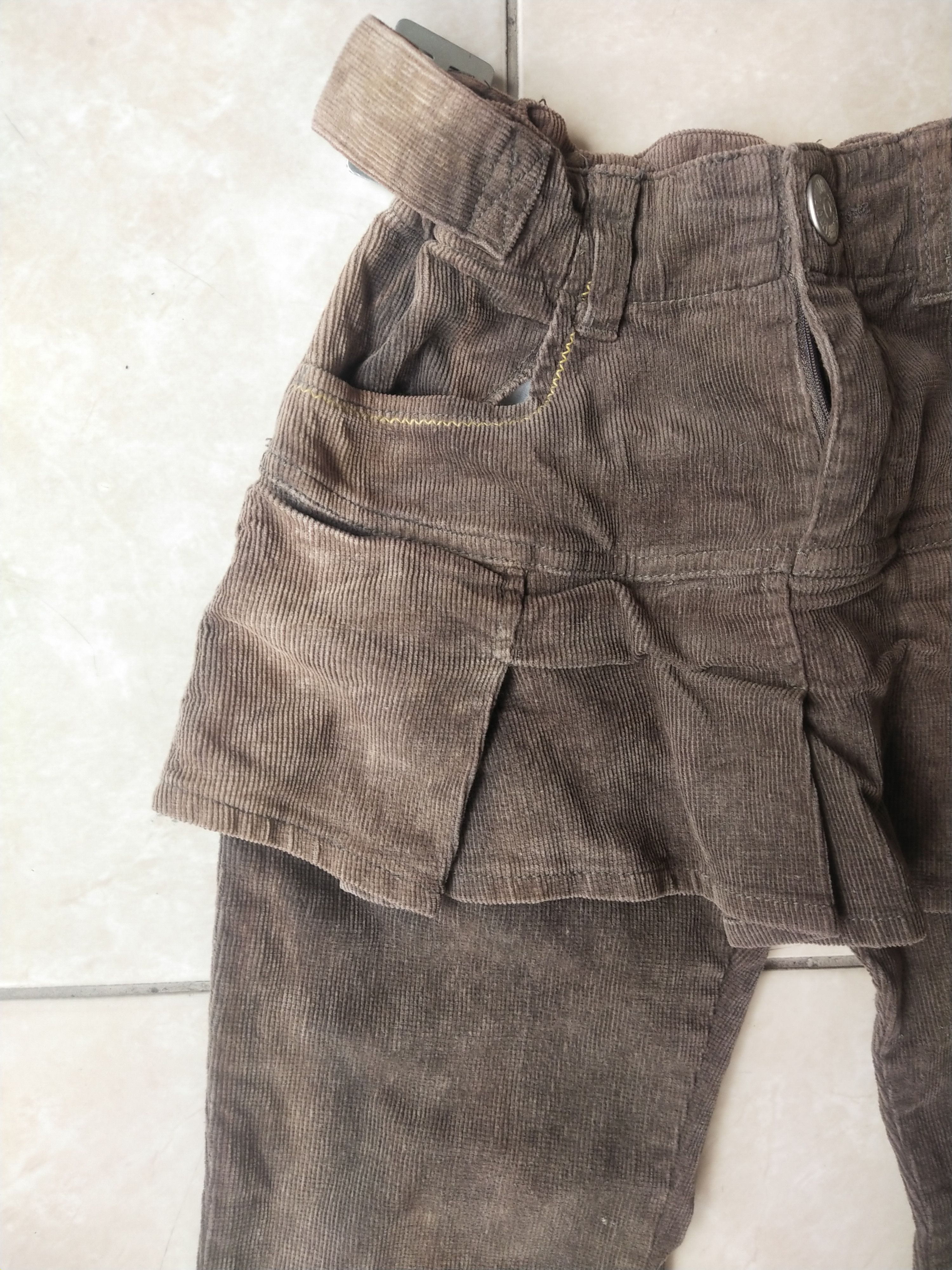 Hysteric Glamour Tender Heart Skirted Corduroy Flare Pants Y2K Half Sun Faded Size 26" / US 2 / IT 38 - 5 Thumbnail