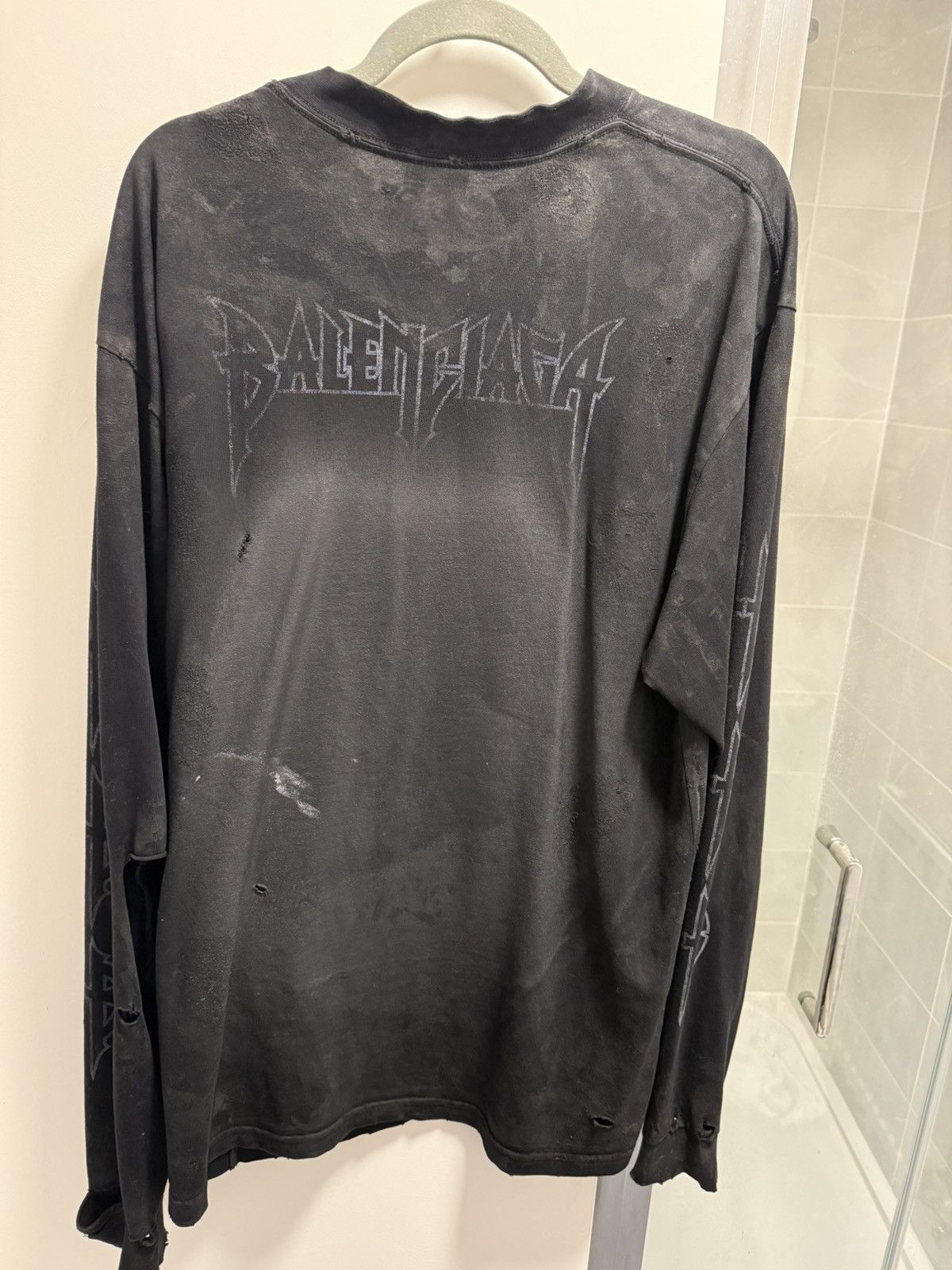Balenciaga Balenciaga Paris moon longsleeve Size US XS / EU 42 / 0 - 4 Thumbnail