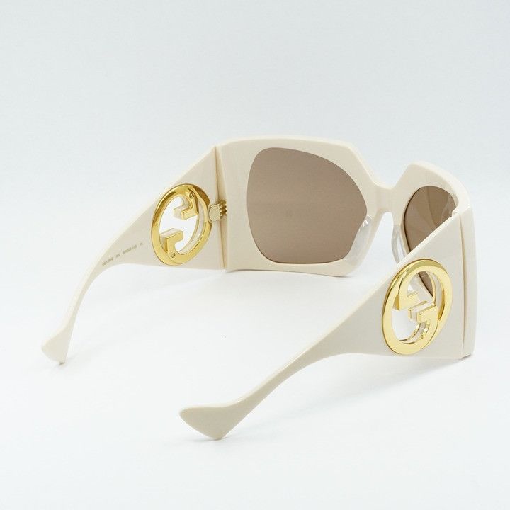 Gucci Gucci GG1255S 002 Sunglasses Ivory Butterfly Frame Size ONE SIZE - 11 Thumbnail