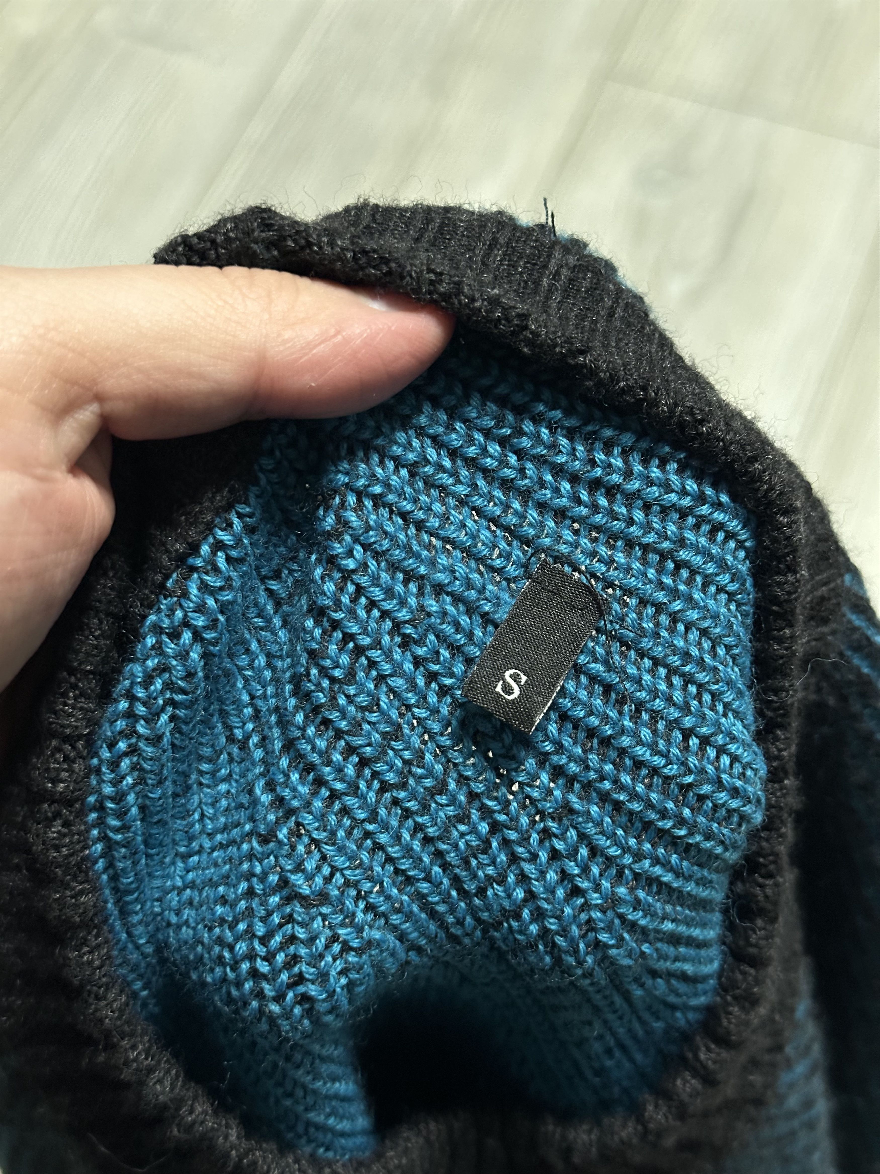 Diesel Diesel Blue Ribbed Sweater Jumper Tight Knit Wool K-Blend Size US S / EU 44-46 / 1 - 6 Thumbnail