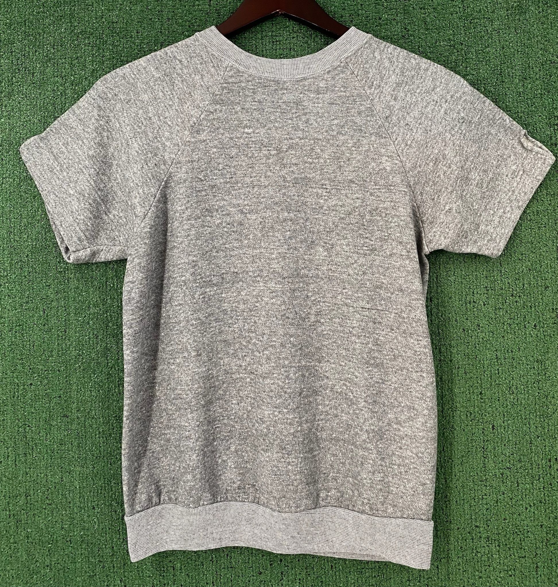 Vintage 80’s Grey Blank Raglan Short Sleeve Sweatshirt Small Size US S / EU 44-46 / 1 - 6 Thumbnail