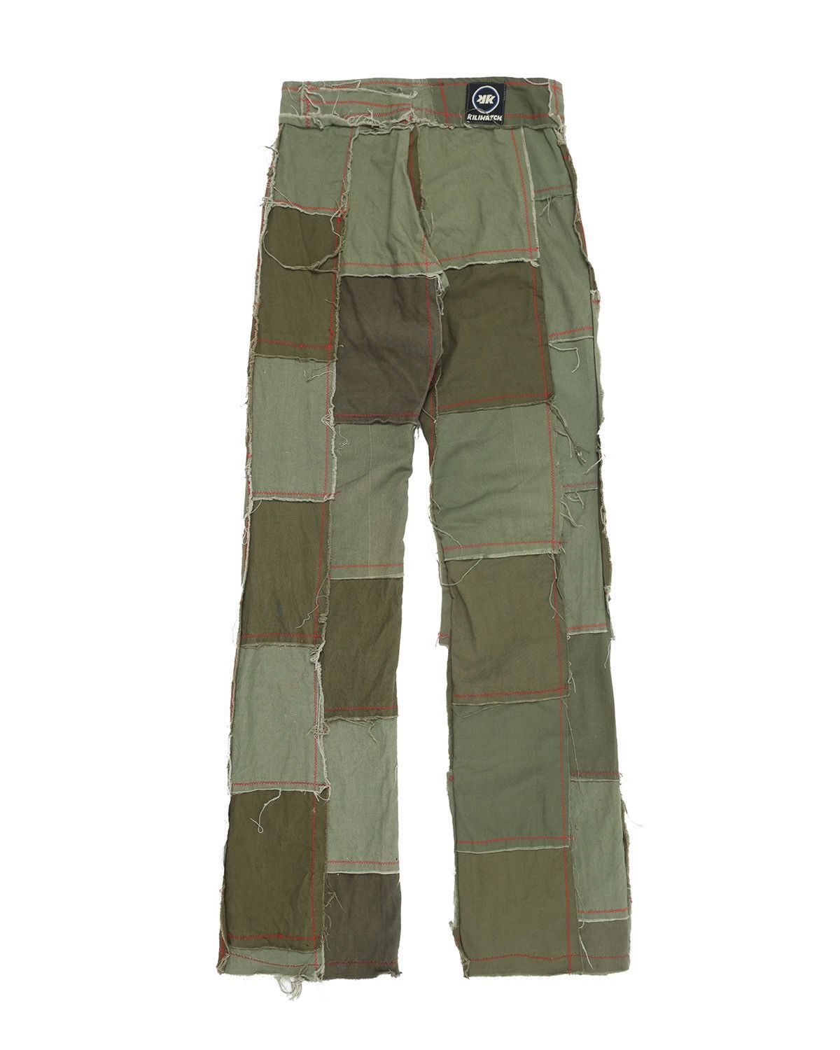 Japanese Brand KILLIWATCH patchwork flared pants Size US 26 / EU 42 - 2 Thumbnail