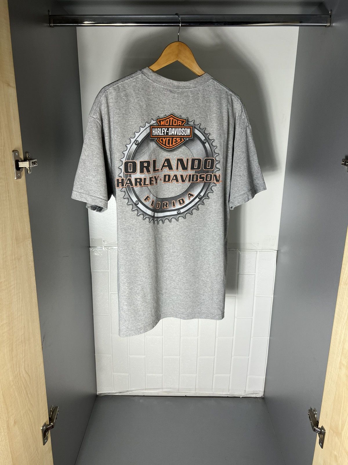 Harley Davidson VINTAGE HARLEY DAVIDSON MOTORCYCLE ORLANDO FLORIDA RETRO 90s Size US XL / EU 56 / 4 - 21 Thumbnail