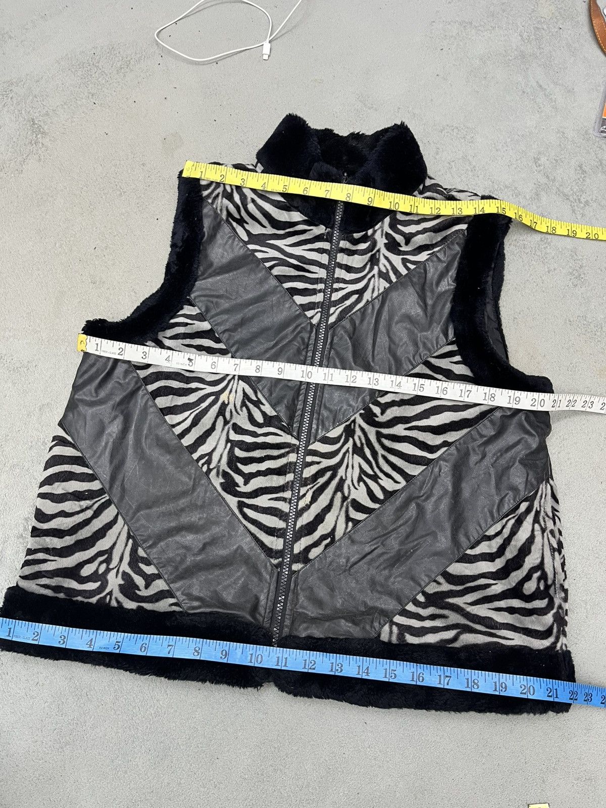Japanese Brand STEALS🔥ZEBRA FUR VEST JACKET Size M / US 6-8 / IT 42-44 - 8 Thumbnail
