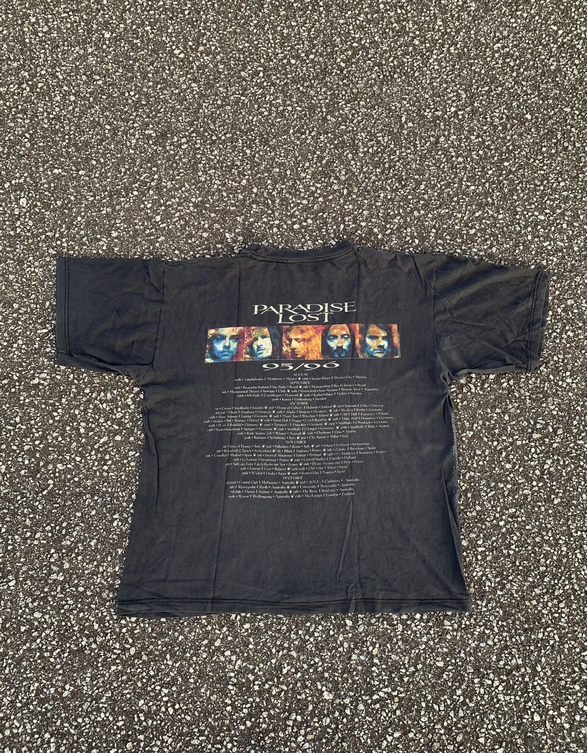 Band Tees × Vintage Vintage 90’s Paradise Lost All Over Print Rose TShirt Tee Size US XL / EU 56 / 4 - 2 Thumbnail