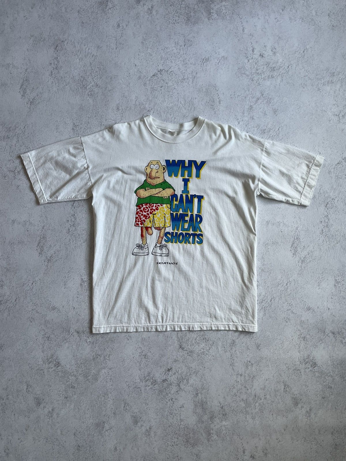 Vintage Vintage Why I can’t wear shorts T-Shirt Humor L Size US L / EU 52-54 / 3 - 1 Thumbnail