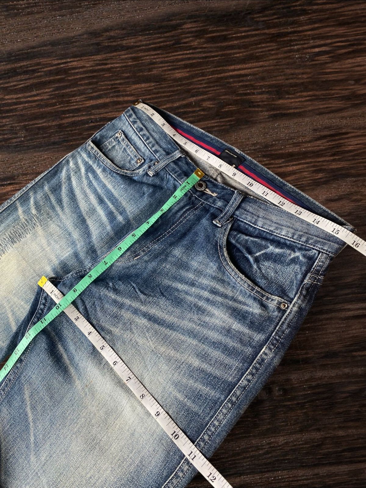 Takeo Kikuchi Takeo Kikuchi Jeans Y2K Style Distressed Straight Jeans Size US 31 - 12 Thumbnail