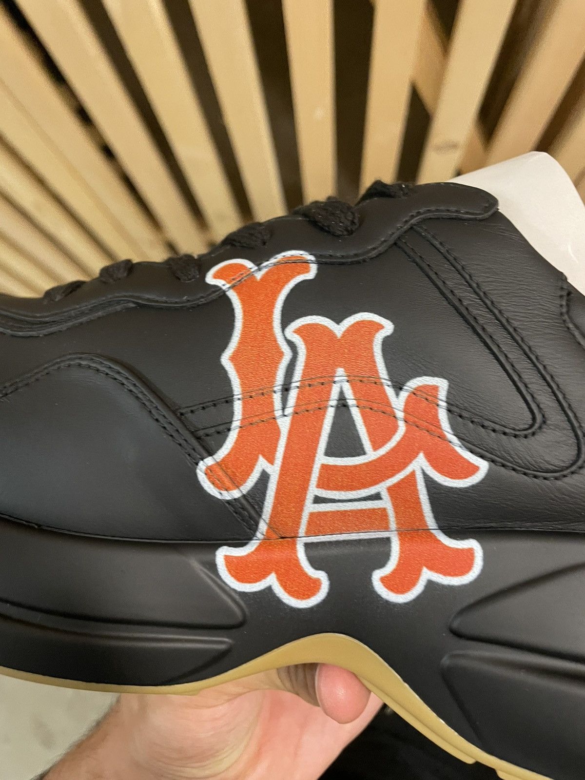 Gucci × New York Yankees Gucci Men’s Rhyton Sneaker “LA Angels” Size US 8.5 / EU 41-42 - 7 Thumbnail