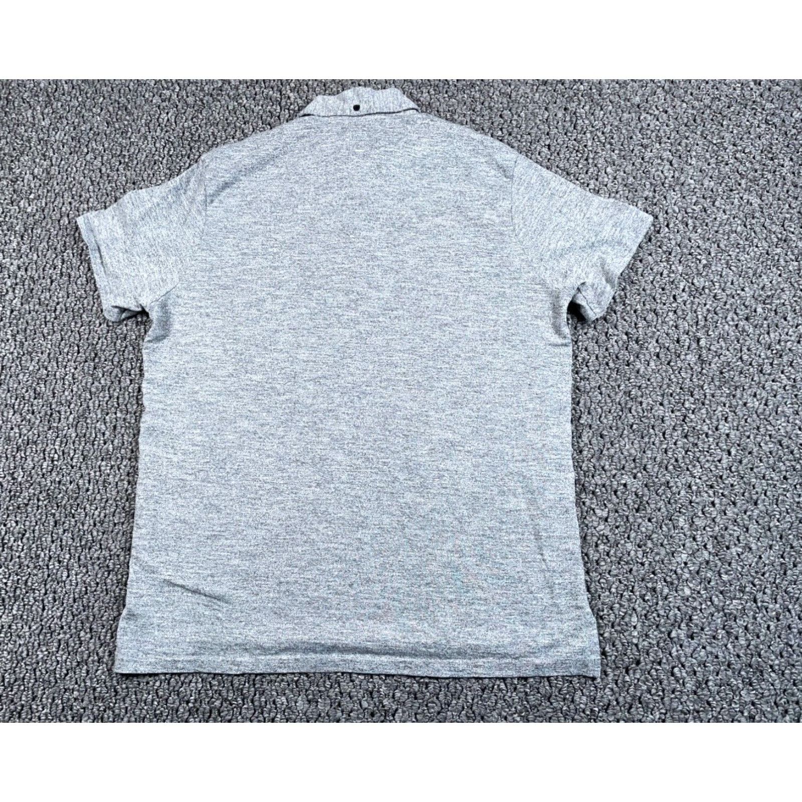 Rag & Bone rag & bone Polo Shirt Adult Large Marled Gray Lightweight Cotton Blend Embroidered 90s Preppy Casual Mens Shirt Size US L / EU 52-54 / 3 - 2 Thumbnail