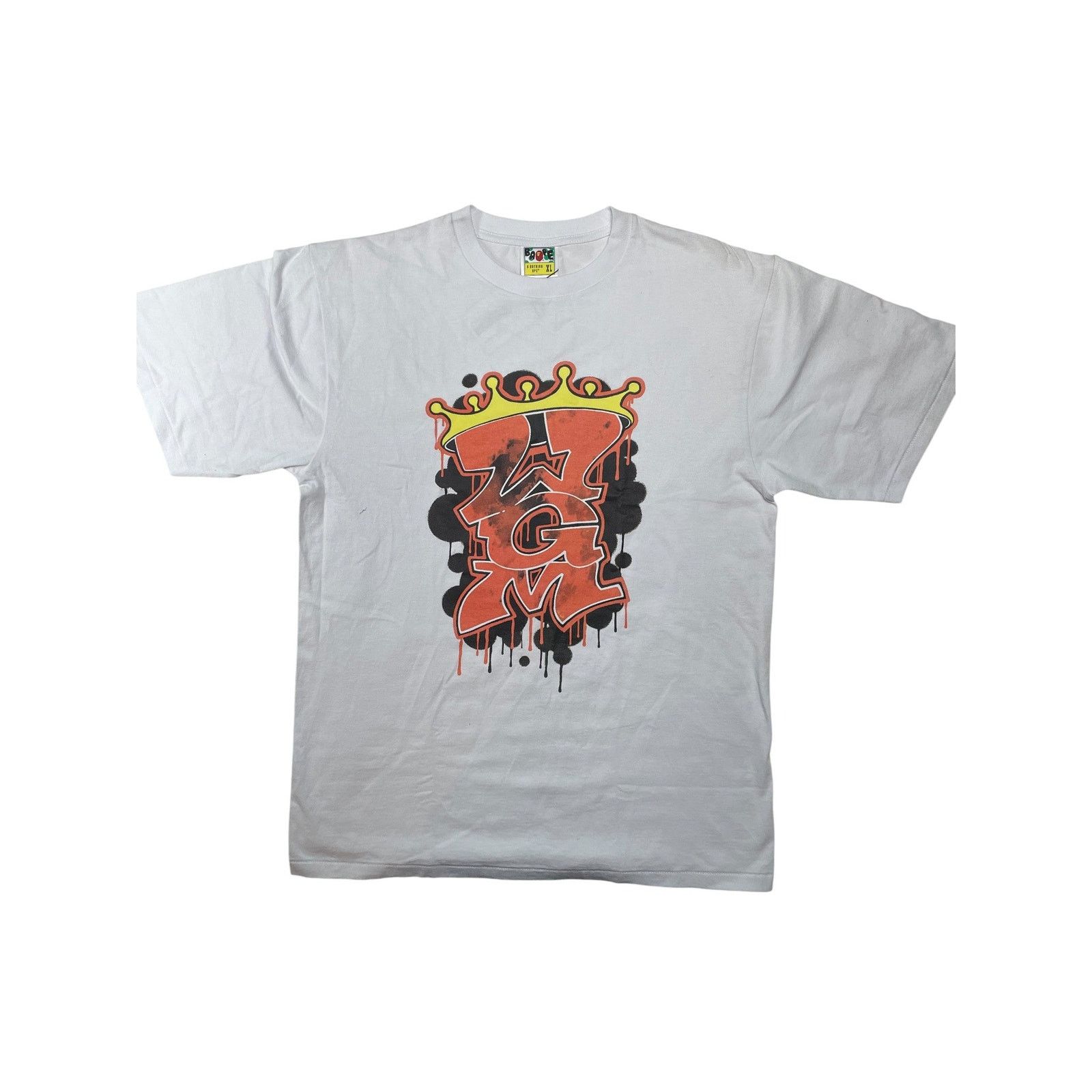 Bape BAPE 'Crowned WGM' White Tee Size US XL / EU 56 / 4 - 1 Thumbnail