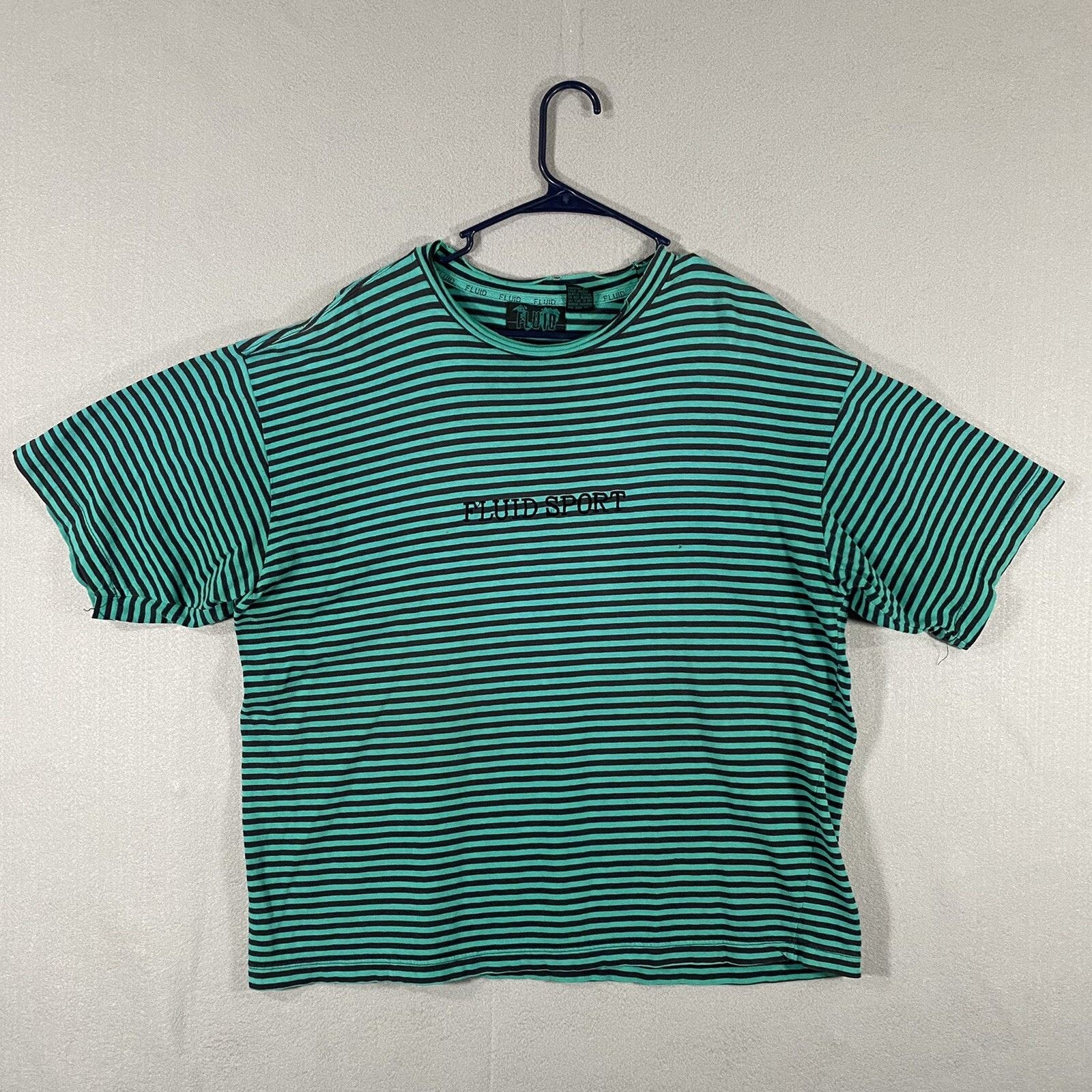 Other Vtg Fluid Sport Striped Distressed T Shirt USA Made Large Size US L / EU 52-54 / 3 - 2 Thumbnail