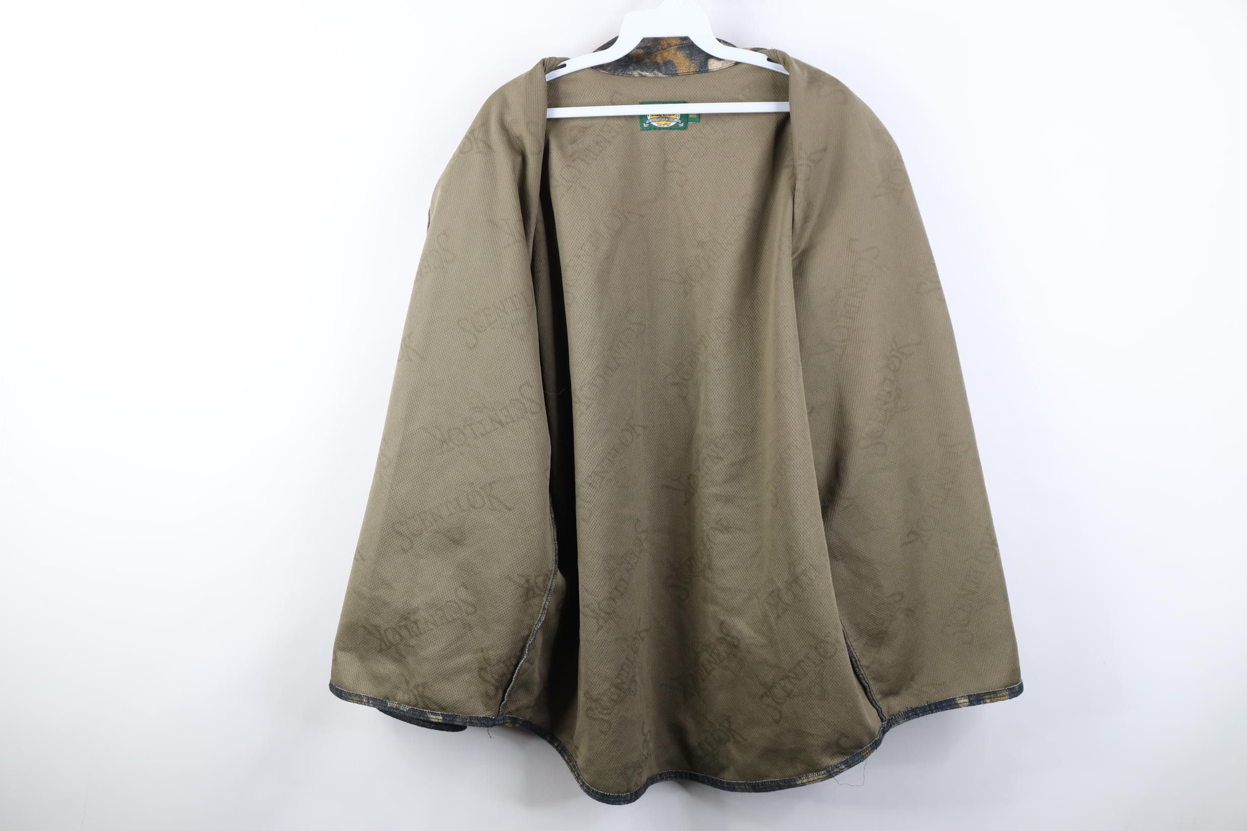 Cabelas Vintage 90s Cabelas Chamois Cloth Camouflage Shirt Jacket Size US L / EU 52-54 / 3 - 9 Thumbnail