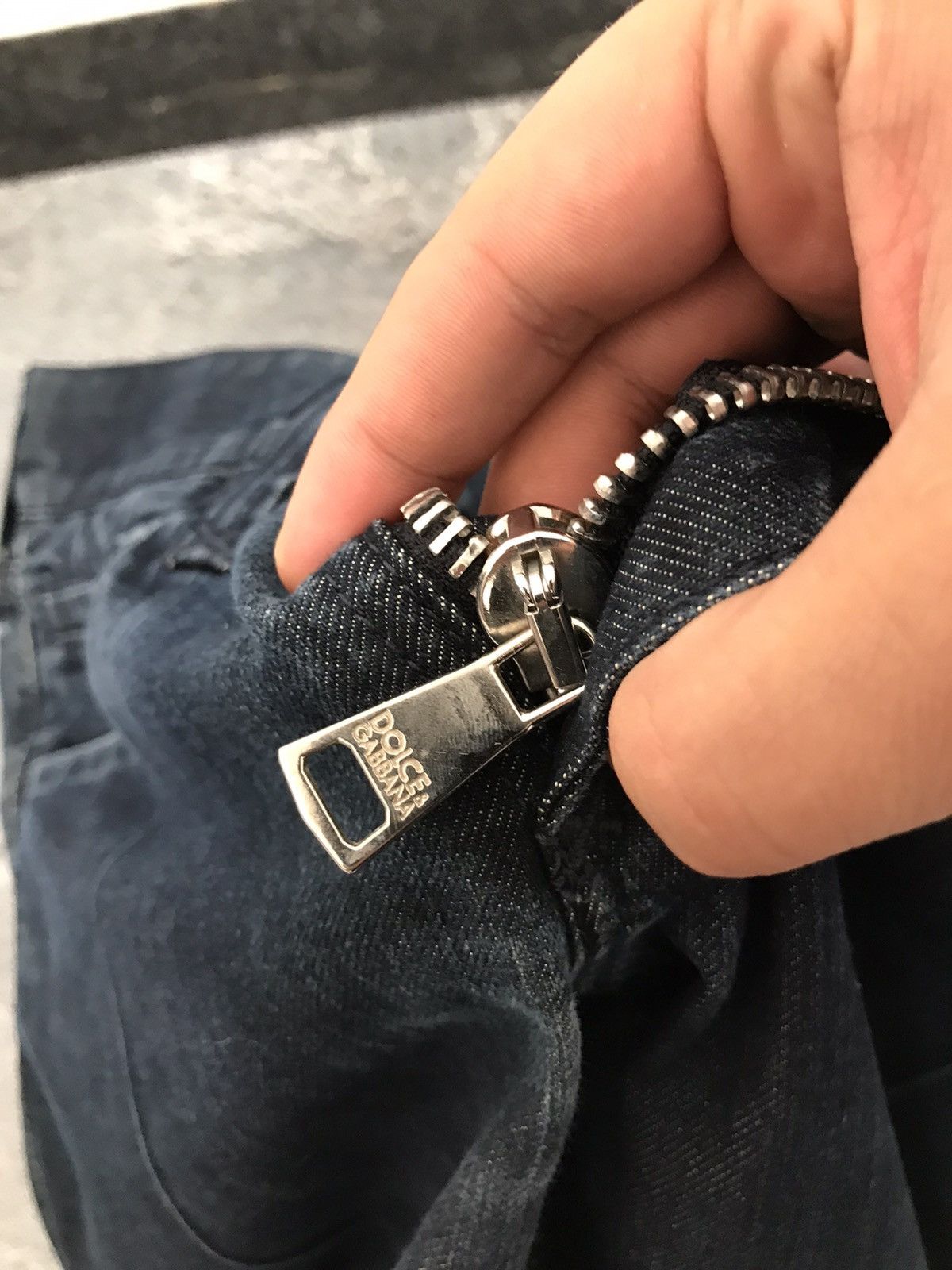 Dolce & Gabbana Dolce & Gabbana D&G Blue Striped Skinny,Wide Bottom Jeans Size 36" / US 14 / IT 50 - 17 Thumbnail
