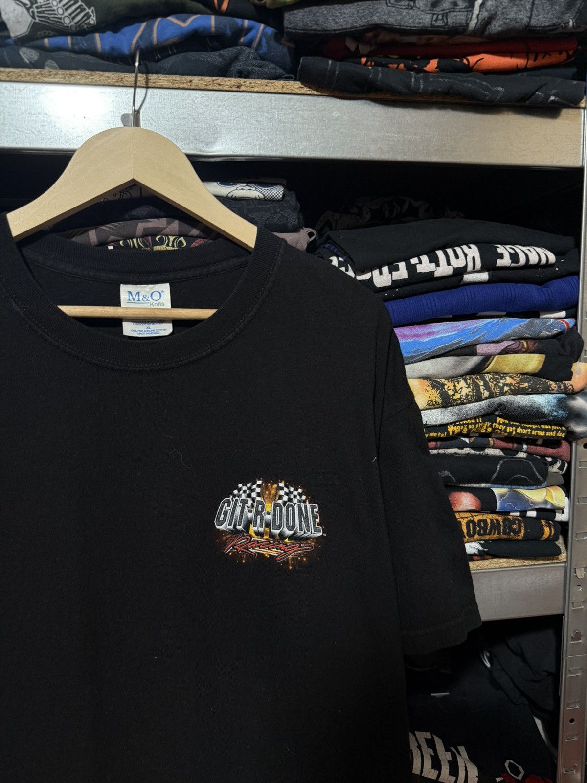 Bass Pro Shops Vintage Y2K Bass Pro Shops Git R Done Racing Graphic T-Shirt Size US XL / EU 56 / 4 - 4 Thumbnail