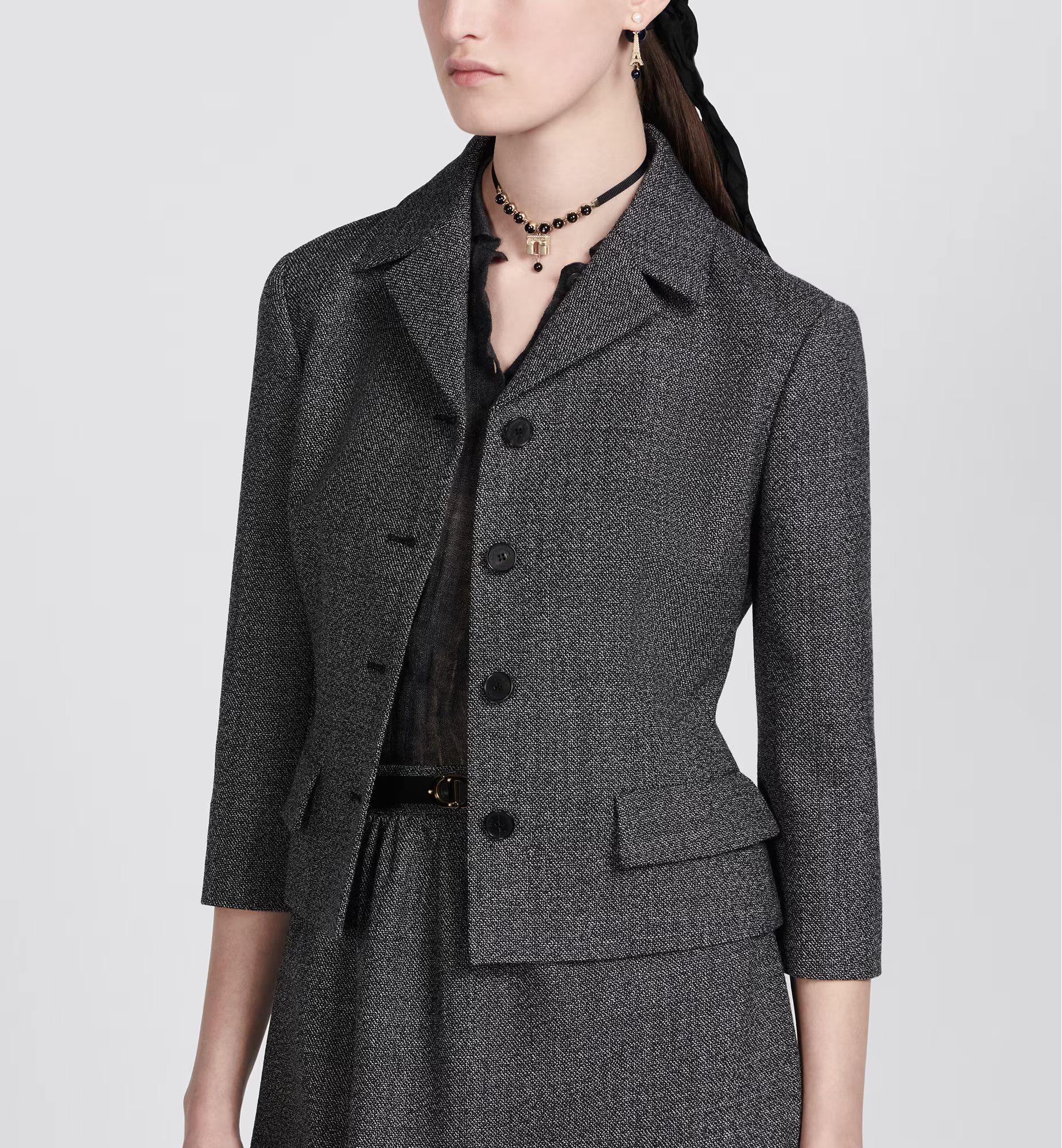 o1bcso1str0224 Jacket in Black