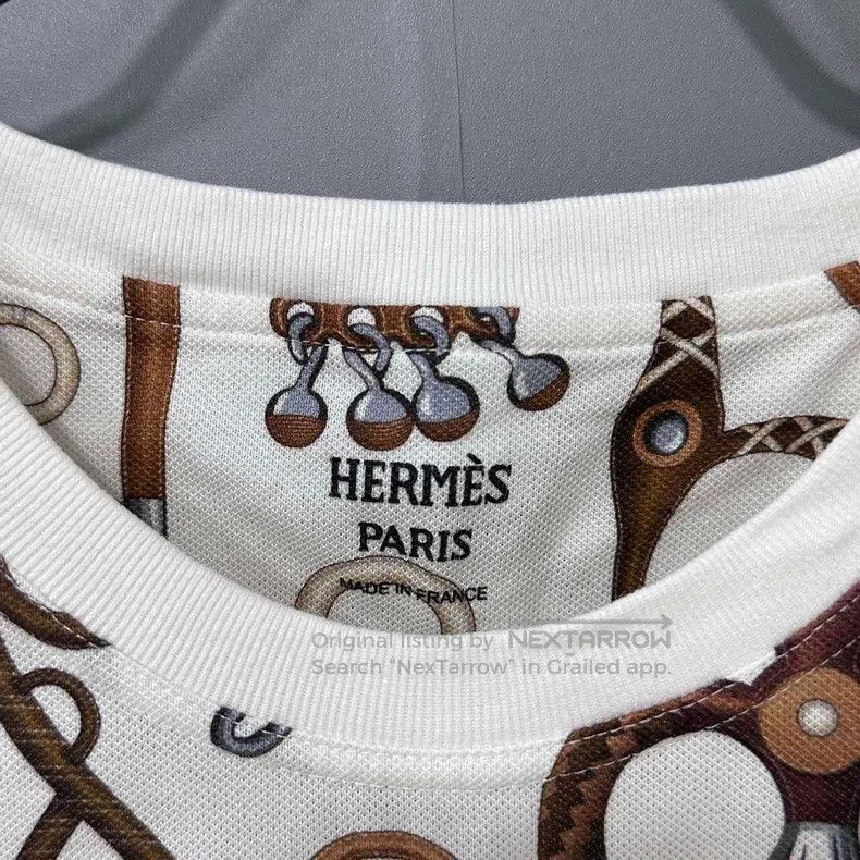 Hermes Hermes Horse Tack Pattern Short Sleeve Size XS / US 0-2 / IT 36-38 - 4 Thumbnail