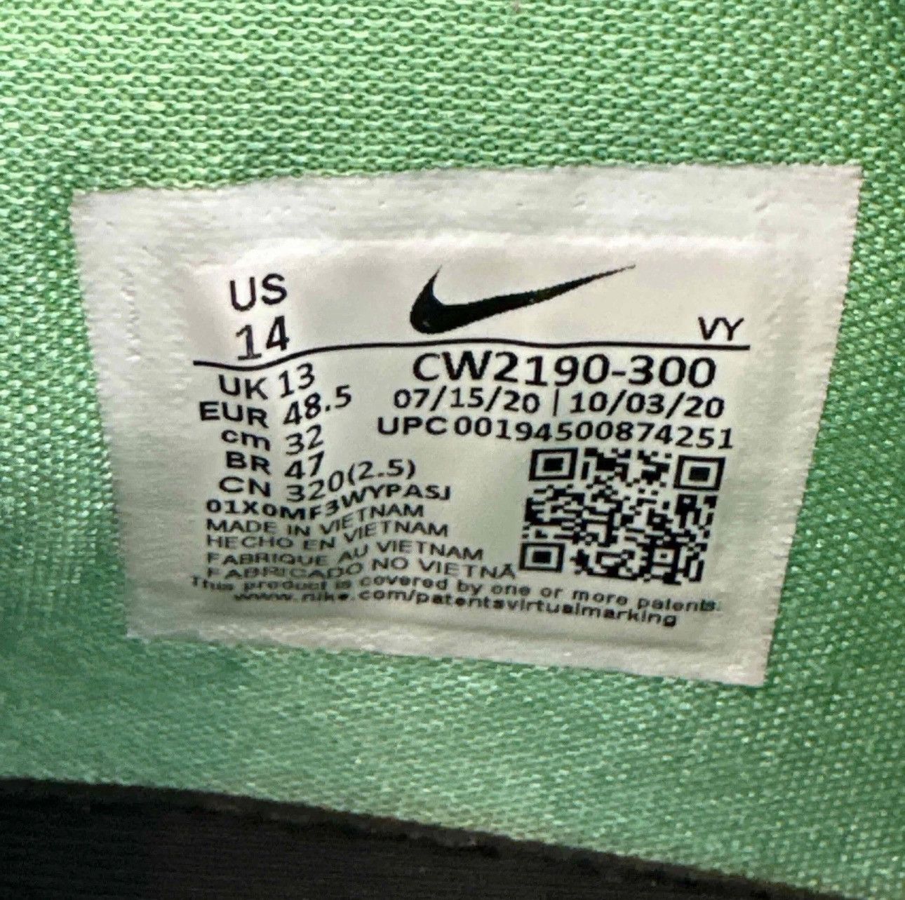 Nike Nike Kobe 6 Protro Grinch 2020 Size US 14 / EU 47 - 9 Thumbnail