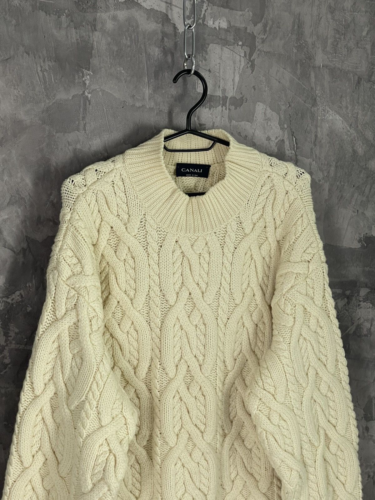 Canali Canali Avant Garde Luxury Chain Knit Sweater Size US L / EU 52-54 / 3 - 7 Thumbnail