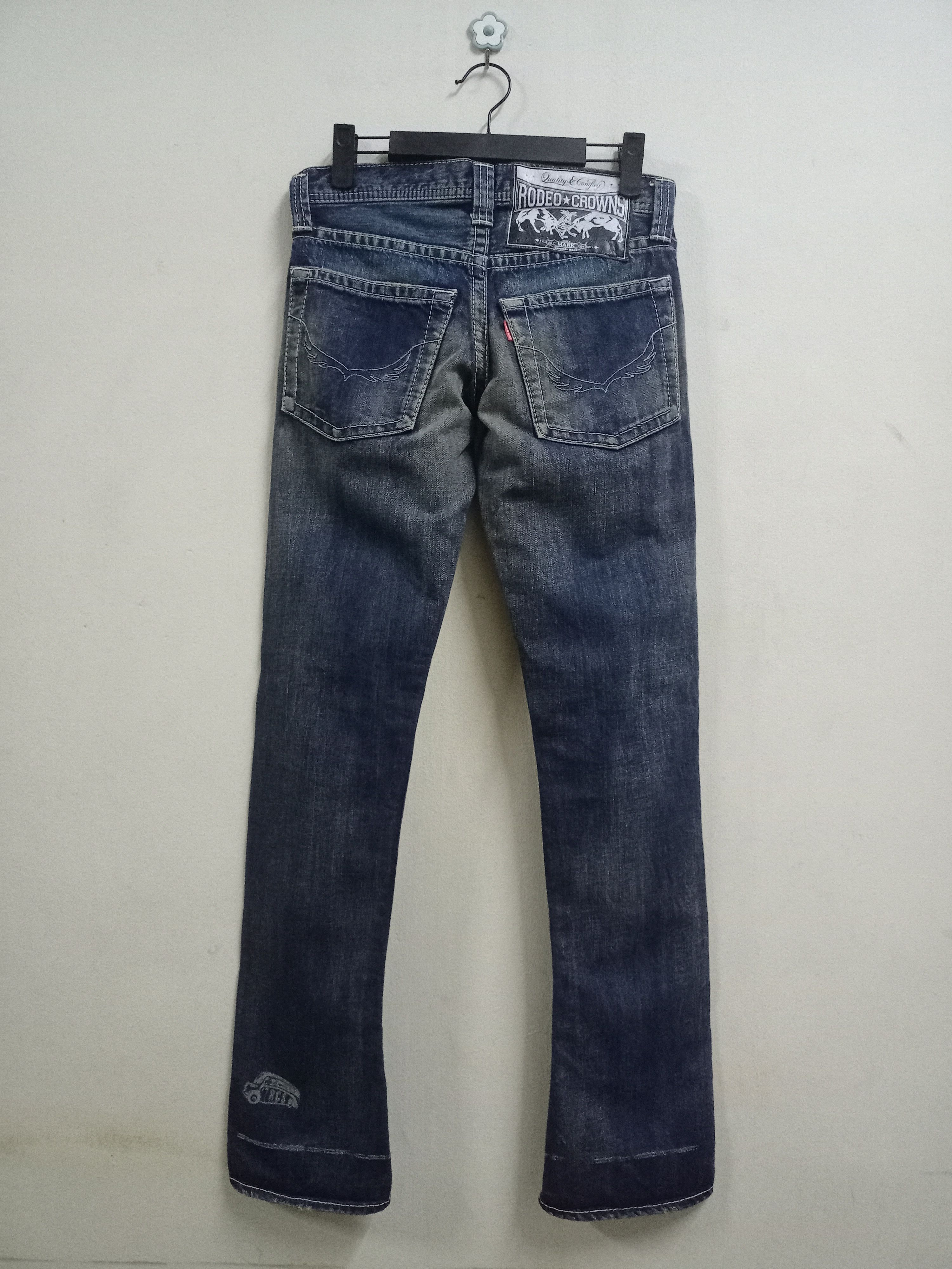 Japanese Brand Vintage Japanese Rodeo Crown Mud Wash Flare Jeans Size 30" / US 8 / IT 44 - 2 Thumbnail