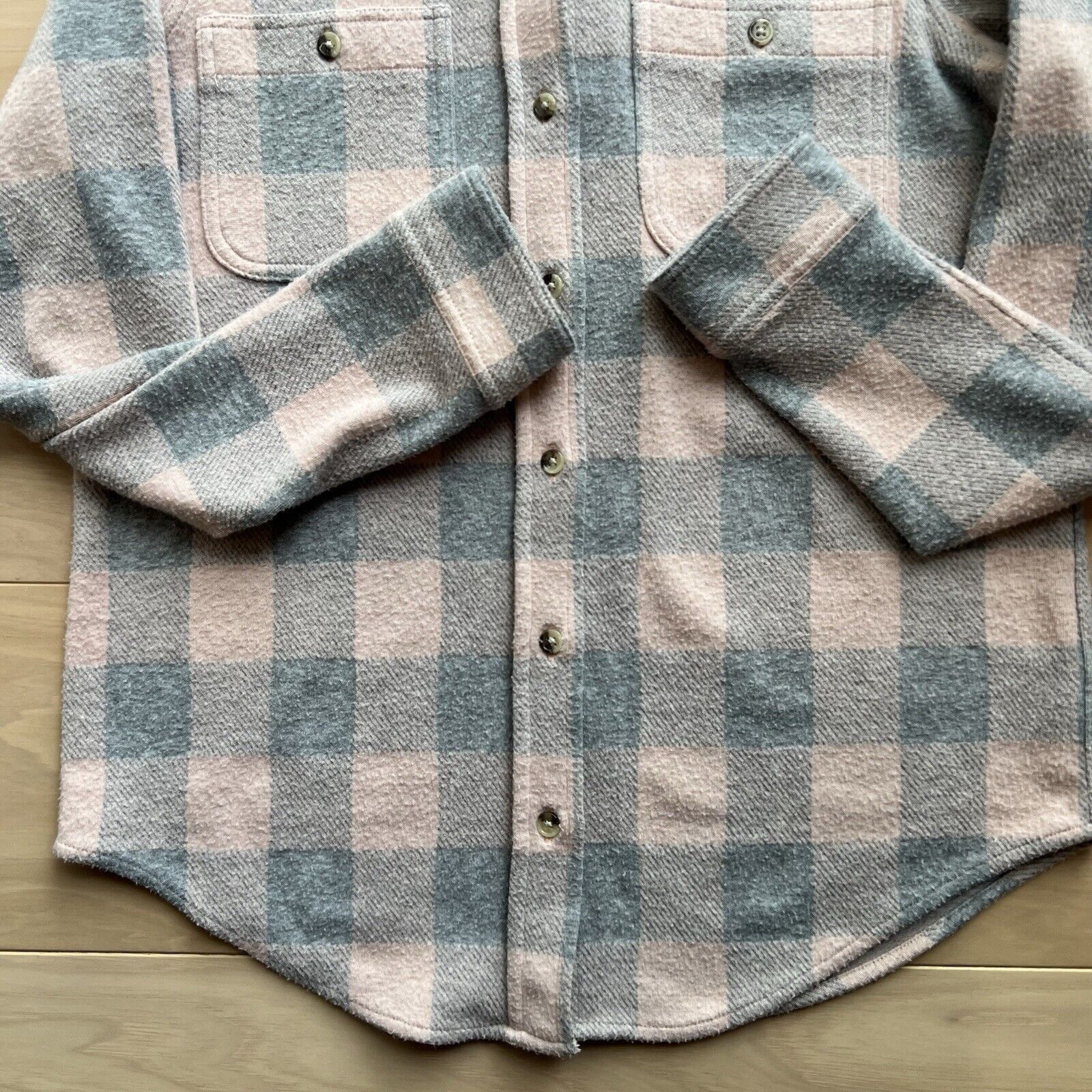 Faherty Faherty Legend Sweater Shirt Women's S Pink Gray Button Up Size S / US 4 / IT 40 - 5 Thumbnail